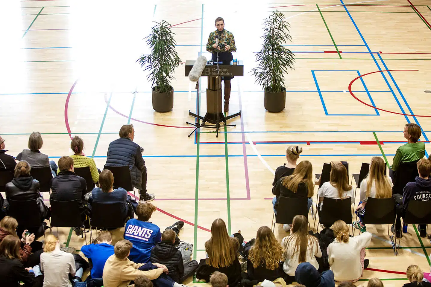 Statsminister Mette Frederiksen besøgte Bornholm torsdag den 7. april 2022. Under besøget havde statsministeren fokus på situationen i Ukraine efter Rusland har invaderet landet. (Foto: Pelle Rink/Ritzau Scanpix)