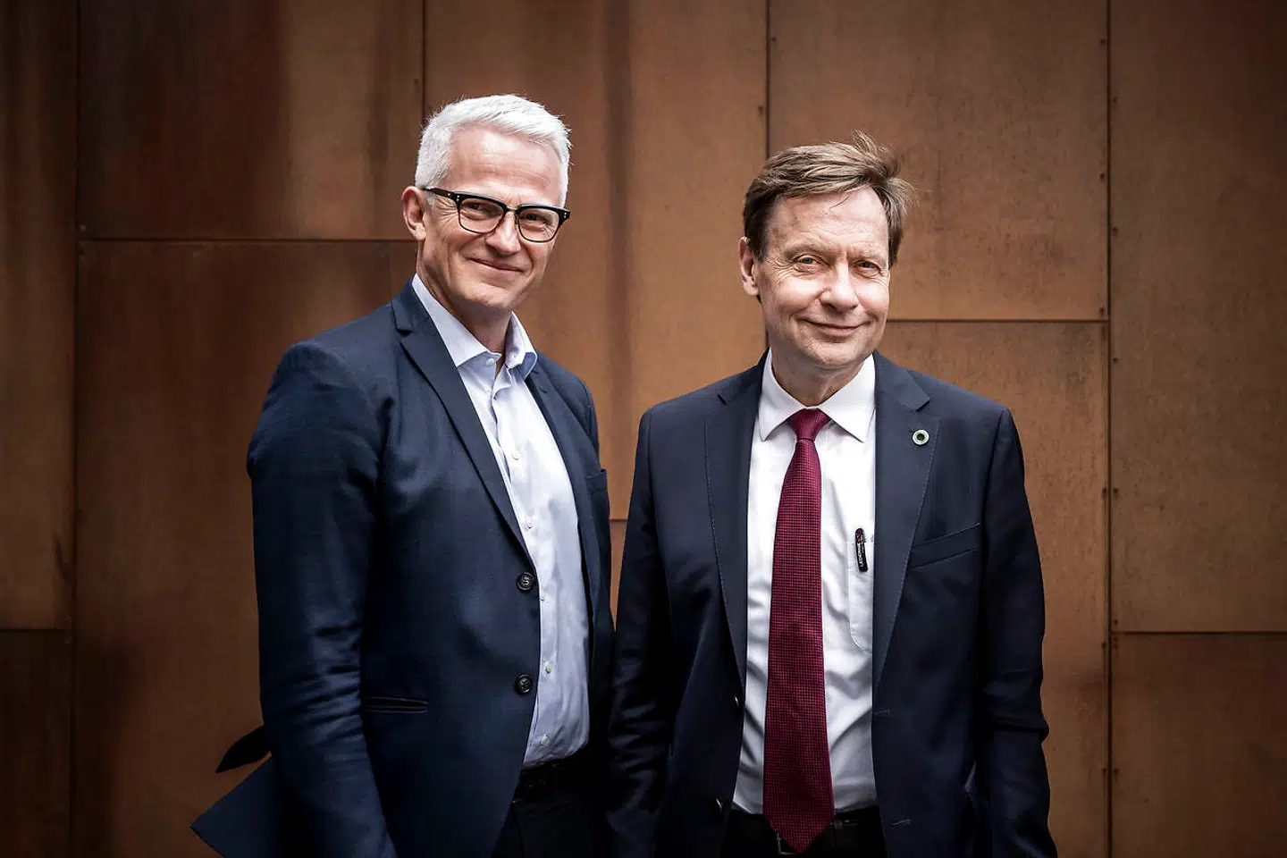 Topchef Mads Nipper (tv.) og bestyrelsesformand Thomas Thune Andersen har nu bemyndigelse til at udvide Ørsteds aktiekapital med op til 20 procent frem mod april 2027.