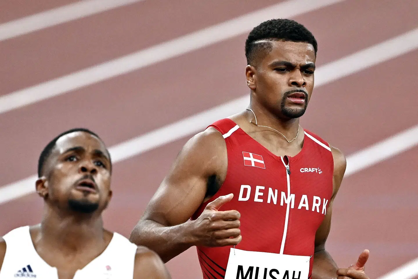 Dansk atletik har i øjeblikket flere lovende atleter på vej. En af dem er sprinteren Kojo Musah, der sidste sommer deltog ved OL i Tokyo. (Arkivfoto). Lars Møller/Ritzau Scanpix