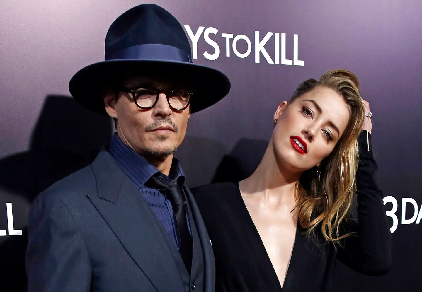 Her optræder Johnny Depp med skuespilleren Amber Heard i 2014, som han på sin daværende tidspunkt var forlovet med.