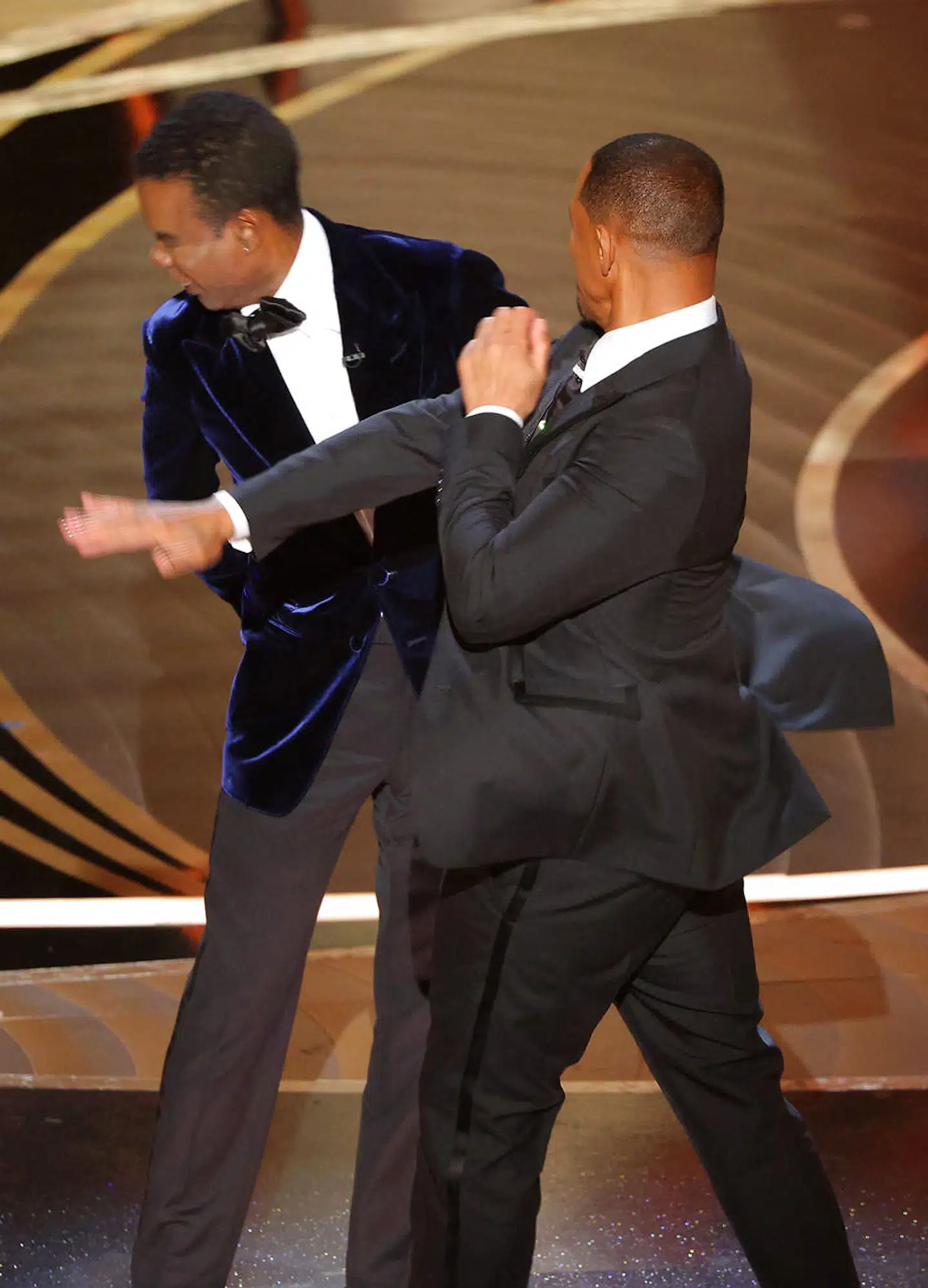 Øjeblikket, hvor Chris Rock får en lussing.