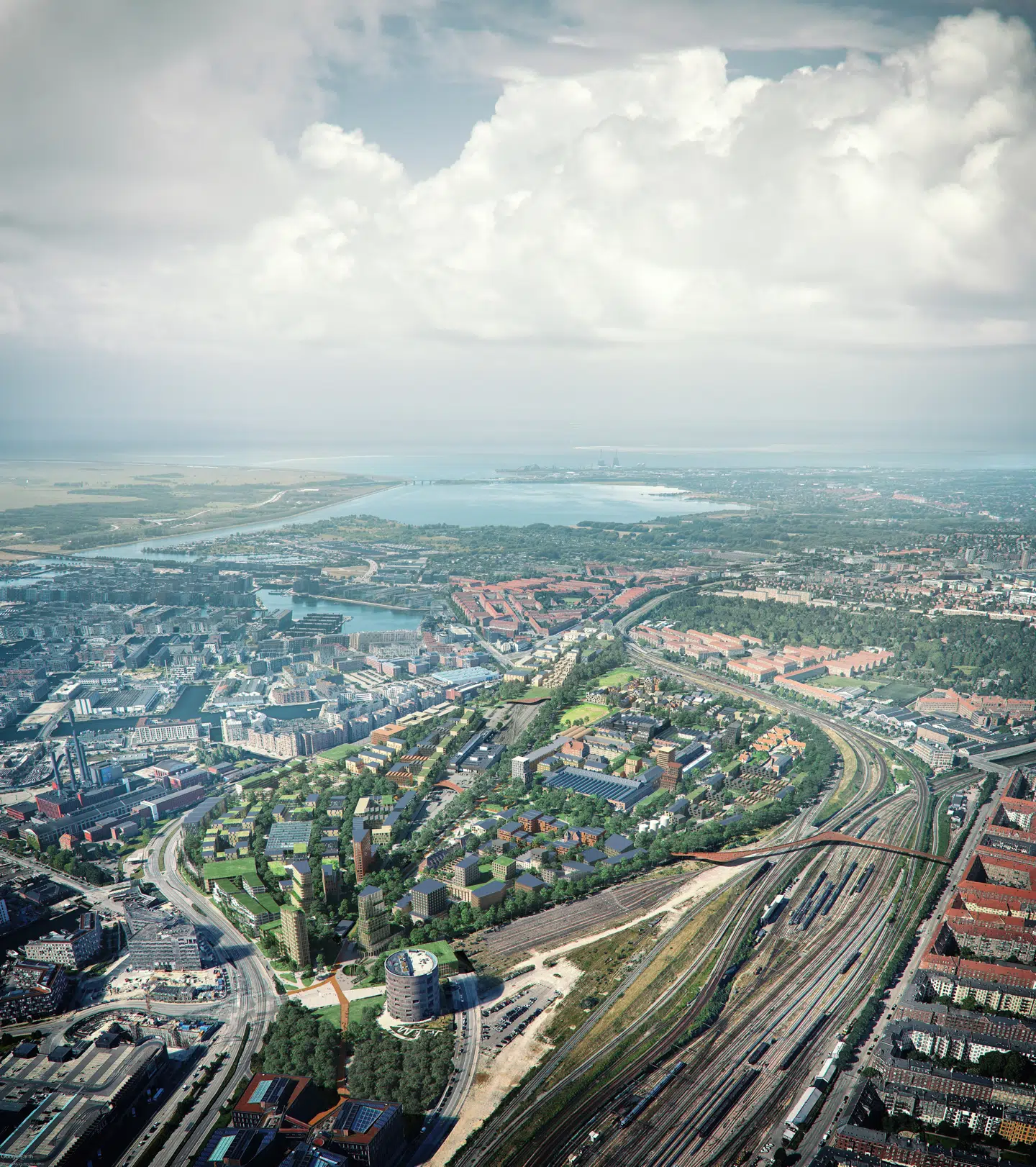 Smukt og grønt ser det ud på visualiseringen. Det er dog set før i verdenshistorien, at virkeligheden ikke har levet op til drømmene og planerne.