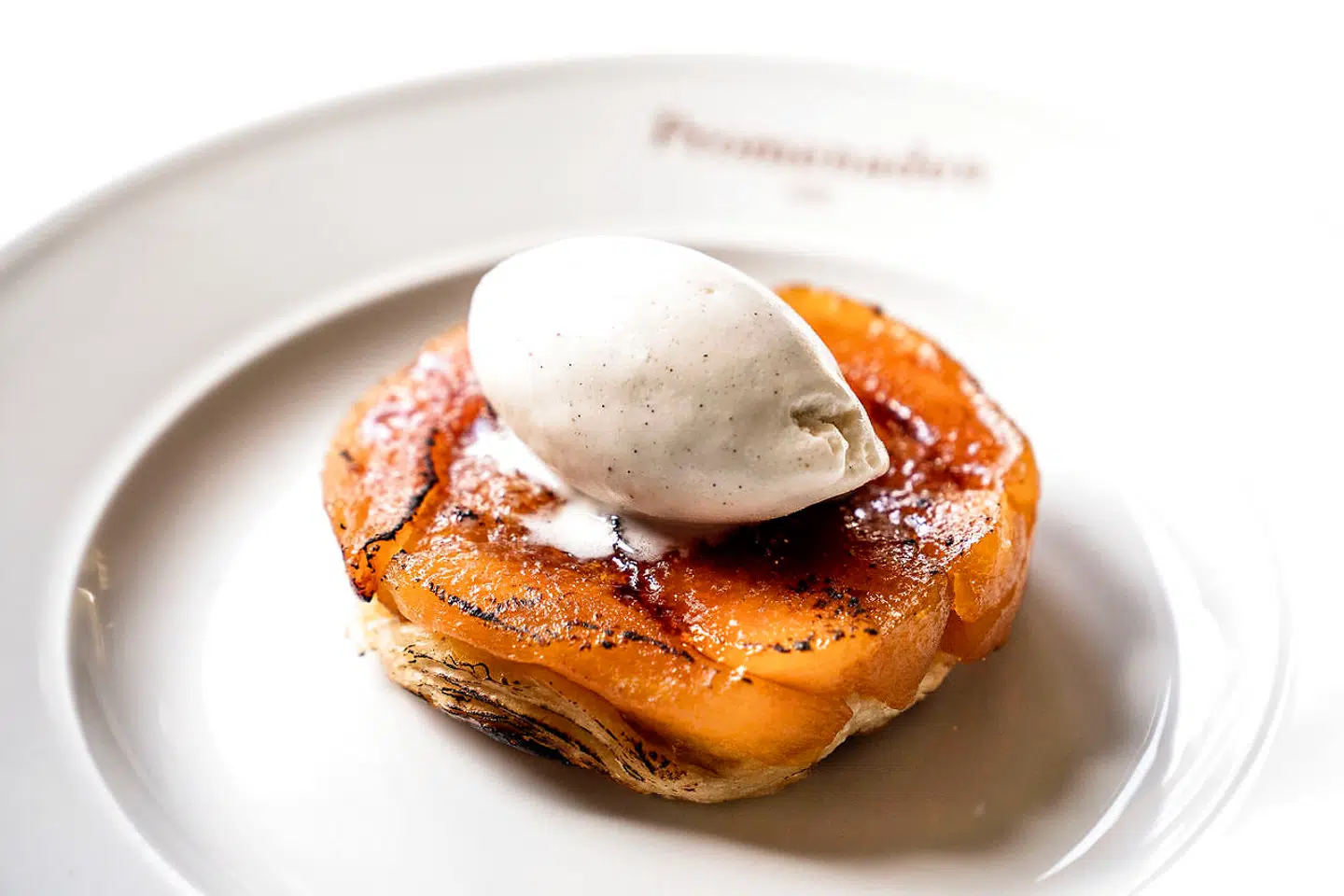 Tarte Tartin med is. Isen var det bedste.