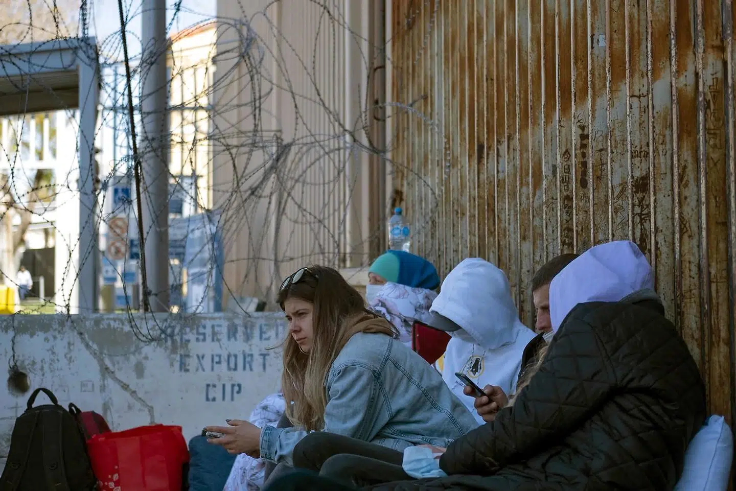 24-årige Nataliia Poliakova fra Ukraine venter ved grænsen mellem Mexico og Rusland på asyl i USA.