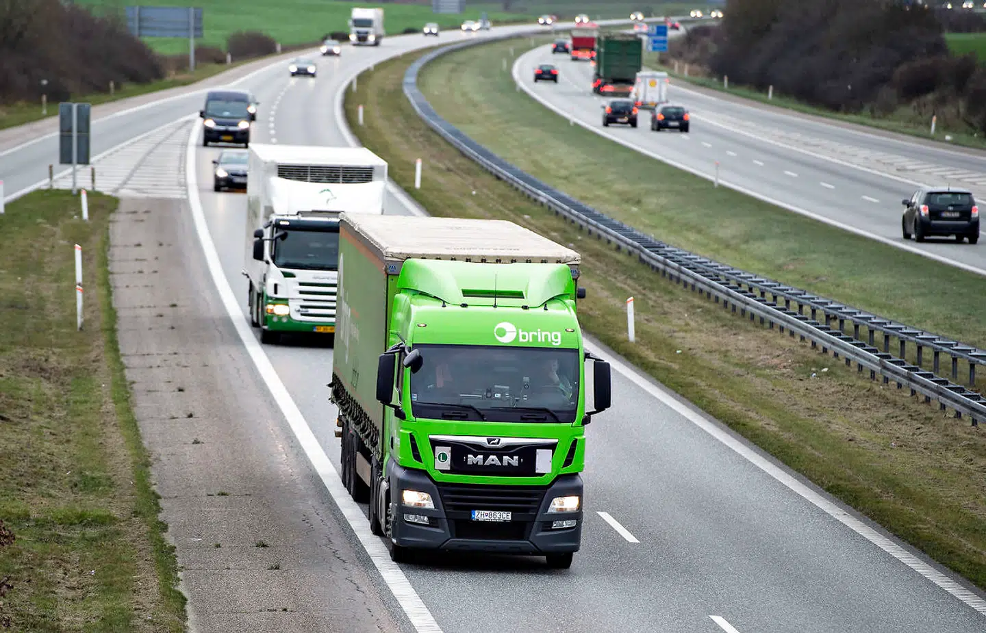 Arkivfoto: E45 er spærret for alt trafik i sydgående retning.