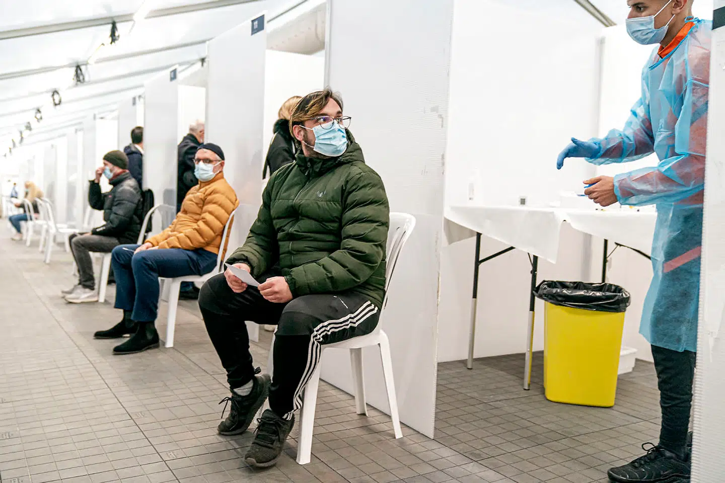 Kviktestcenter på Frue Plads. (arkivfoto)