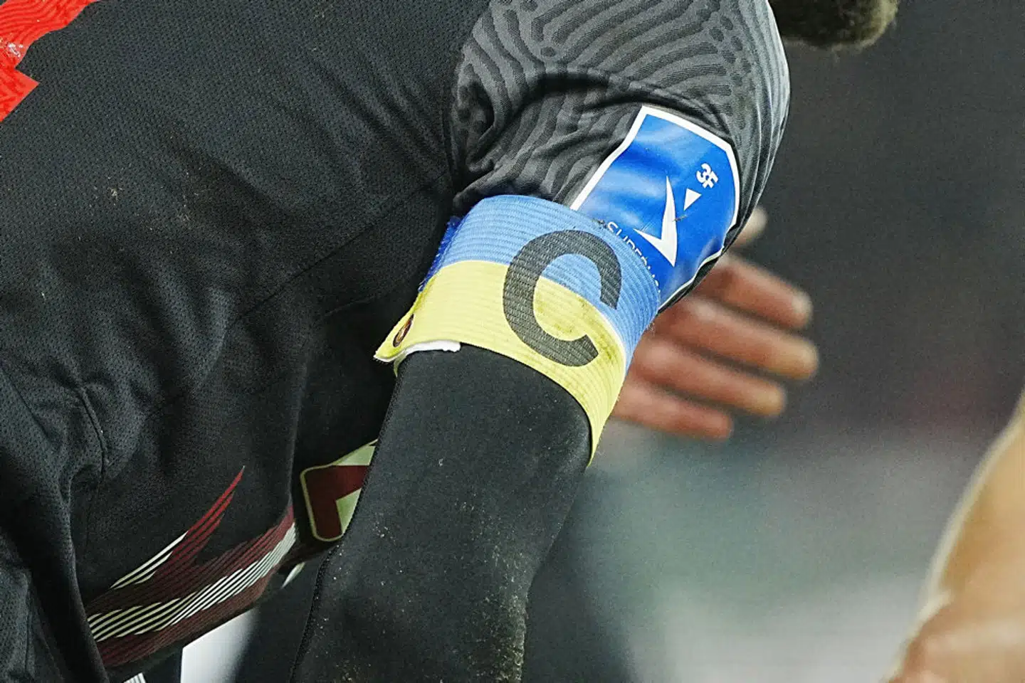 FC Midtjylland viste endnu en gang støtte til Ukraine i fredagens Superliga-kamp mod Viborg. - Foto: Bo Amstrup/Ritzau Scanpix