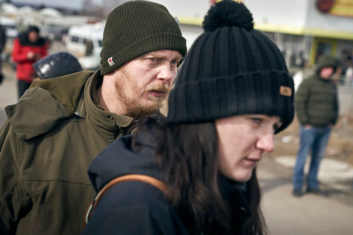 Den vestjyske landmand Niels Bjerregaard og hans kone Irina venter på hendes ukrainske familie, der er flygtet fra deres hjem i det vestlige Ukraine.