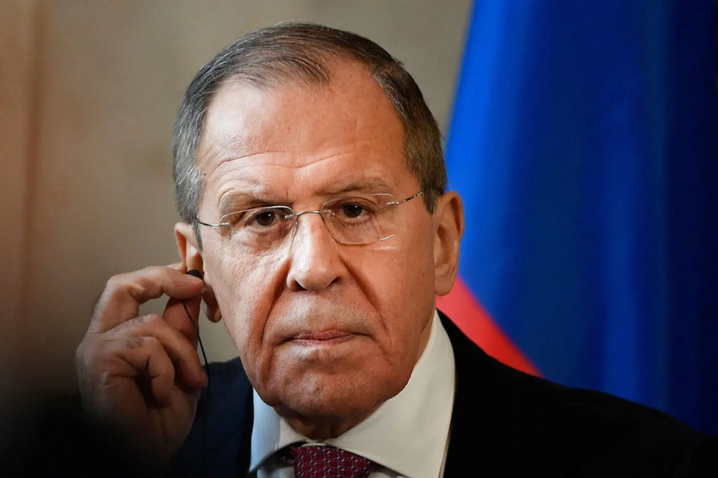 Ruslands udenrigsminister, Sergej Lavrov, har givet et interview til den arabiske tv-station Al-Jazeera om krigen i Ukraine. Rusland kræver Ukraine afmilitariseret. (Arkivfoto) - Foto: Filippo Monteforte/Ritzau Scanpix