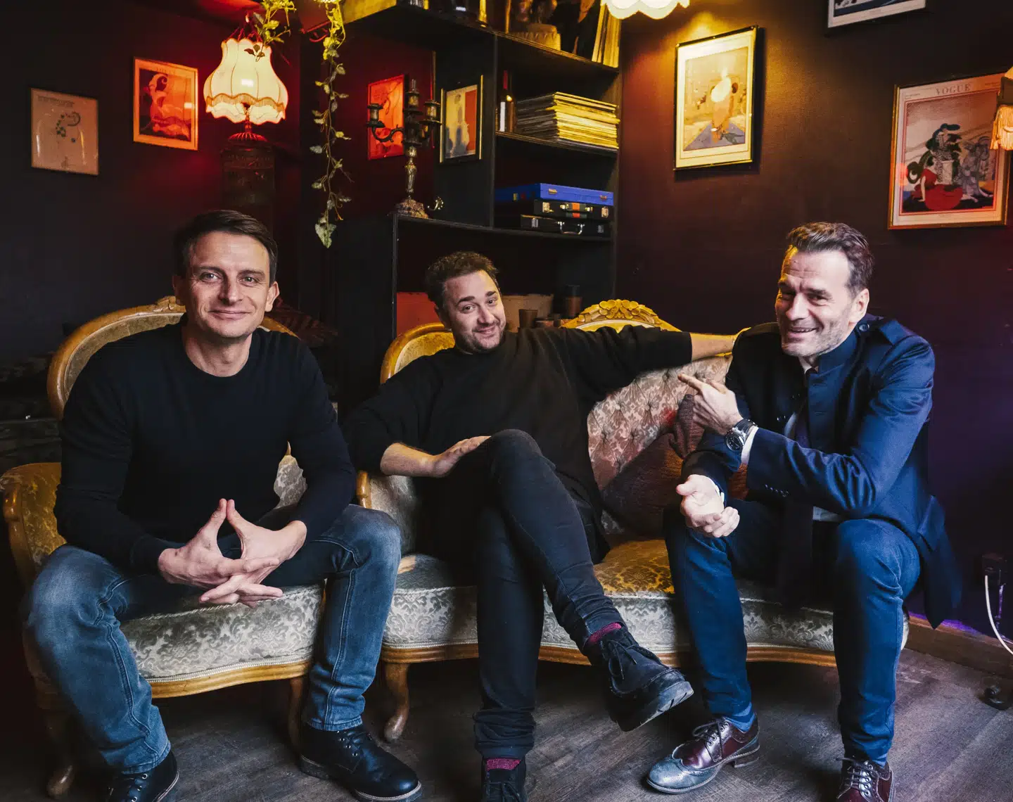 Nikolai T.G. Høgskilde (i midten) er direktør og stifter af Skatteguiden, som for et par uger siden var i DRs »Løvens hule«. Her skød erhvervsmanden Jesper Buch (til højre) 1,5 millioner kroner i virksomheden for en andel på 12,5 procent. Til venstre ses Skatteguidens bestyrelsesformand, Bo Bejstrup.