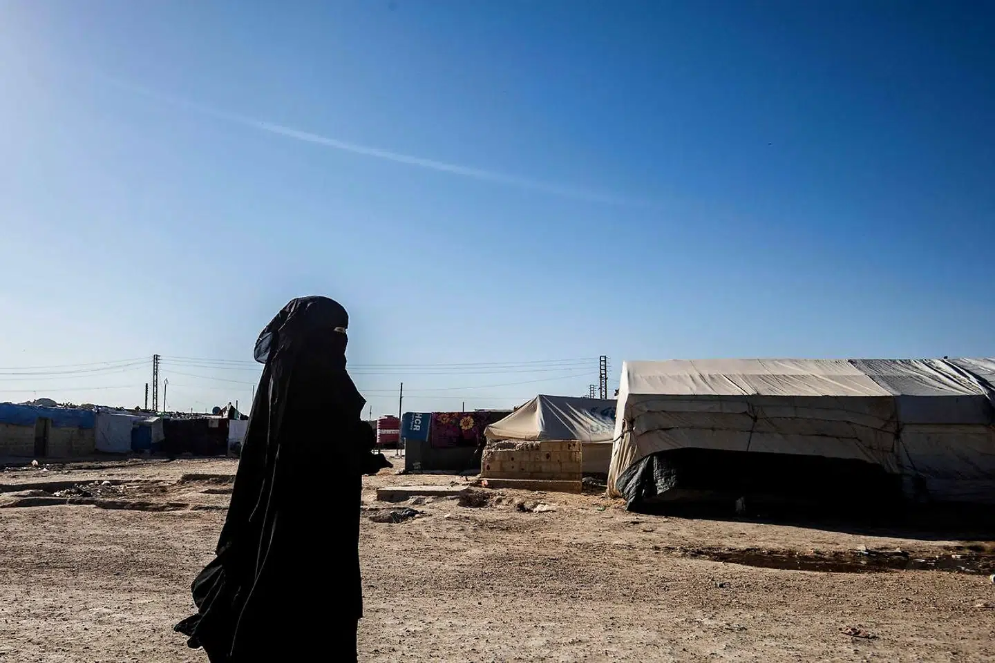 Et betydeligt antal kvinder og børn opholder sig stadig i den kurdiskkontrollerede al-Hol-lejr i Syrien. Det var i den lejr, at svenske Lina Ishaq var med sine overlevende børn, før hun returnerede til Sverige i 2020. Arkivfoto: Delil Souleiman/AFP/Ritzau Scanpix