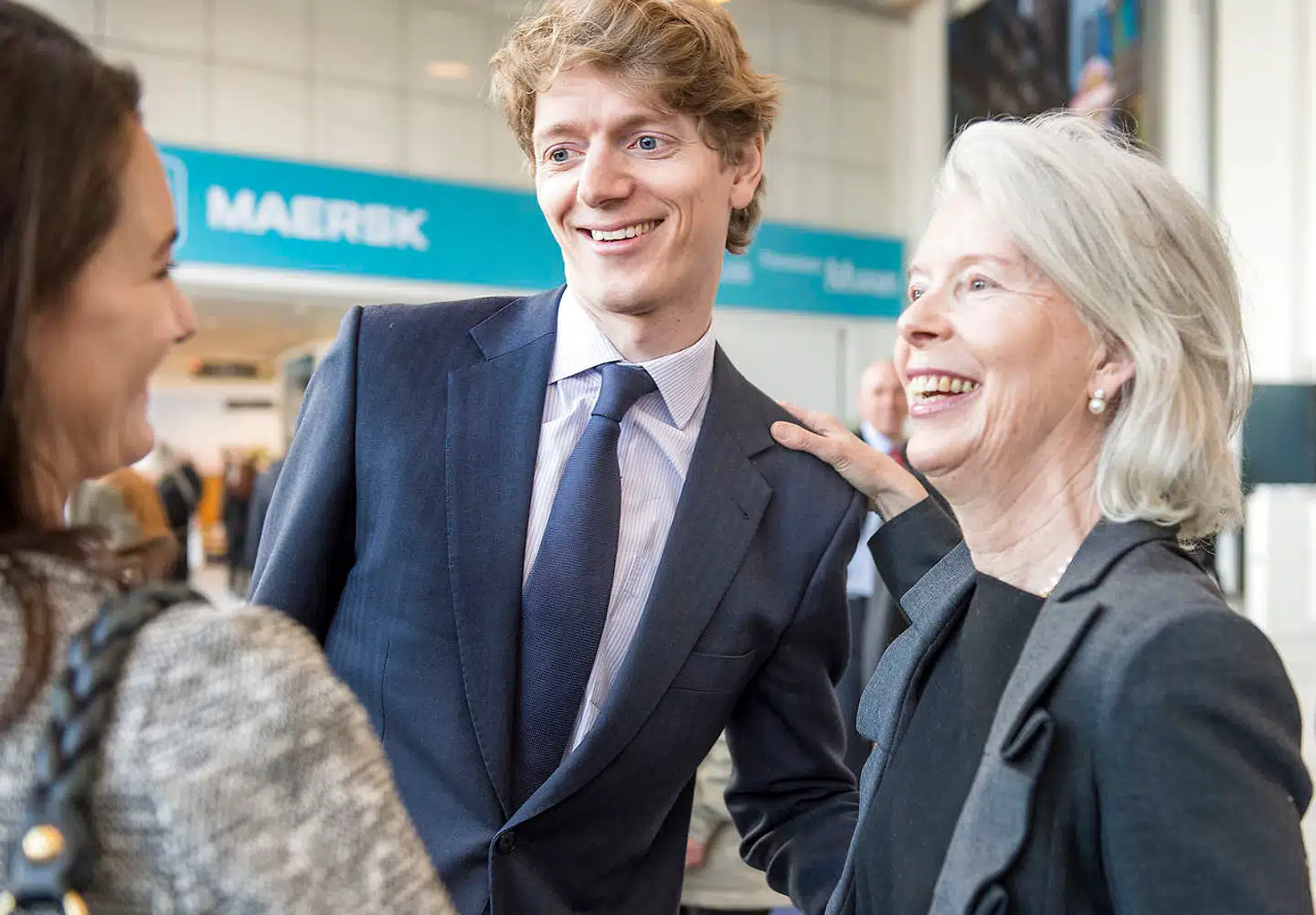 Robert Mærsk Uggla bliver ny formand for A.P. Møller - Mærsk. Her ses han sammen sin mor, Ane Uggla, på generalformsamlig i den danske virksomhed. Arkivfoto: Søren Bidstrup