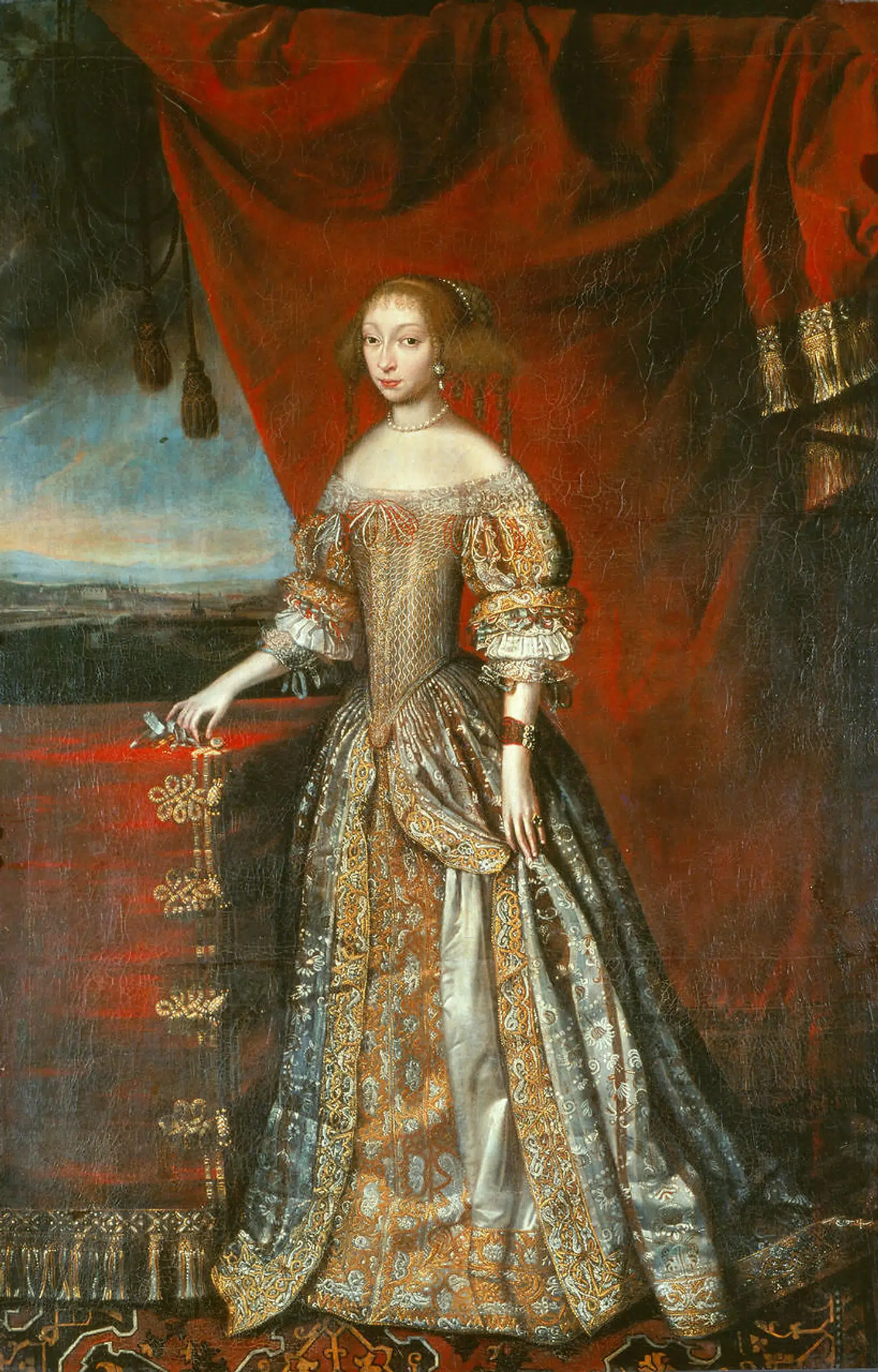 Charlotte Amalie (1650-1714) var en enestående stærk personlighed. Hun blev gift med Christian 5. Maleriet af Salomon Duarte af kronprinsessen er med på udstillingen.