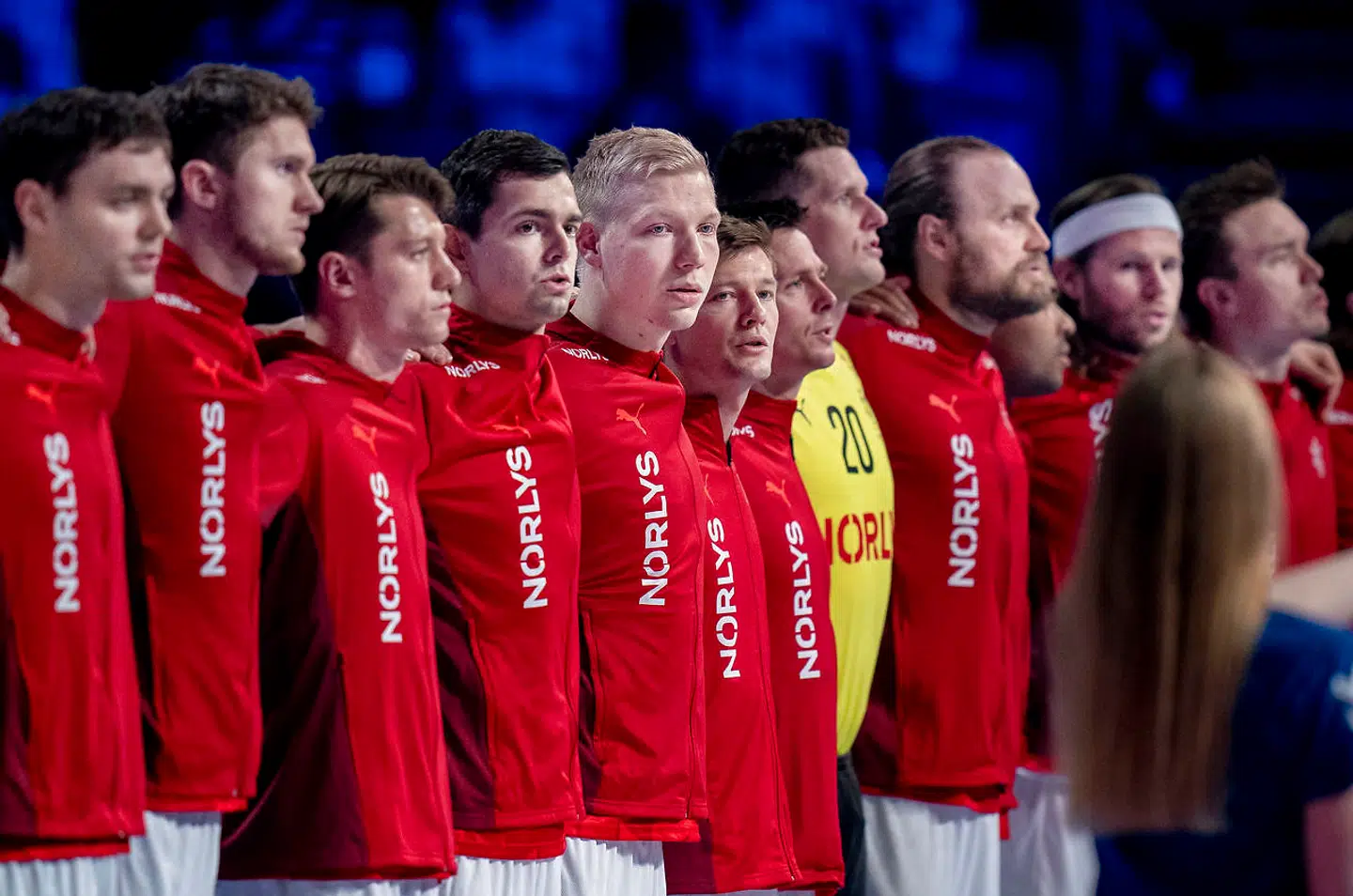 Danmarks semifinalekamp er udsat i et kvarter, fordi kampen mellem Island og Norge er gået i forlænget spilletid. Arkivfoto.