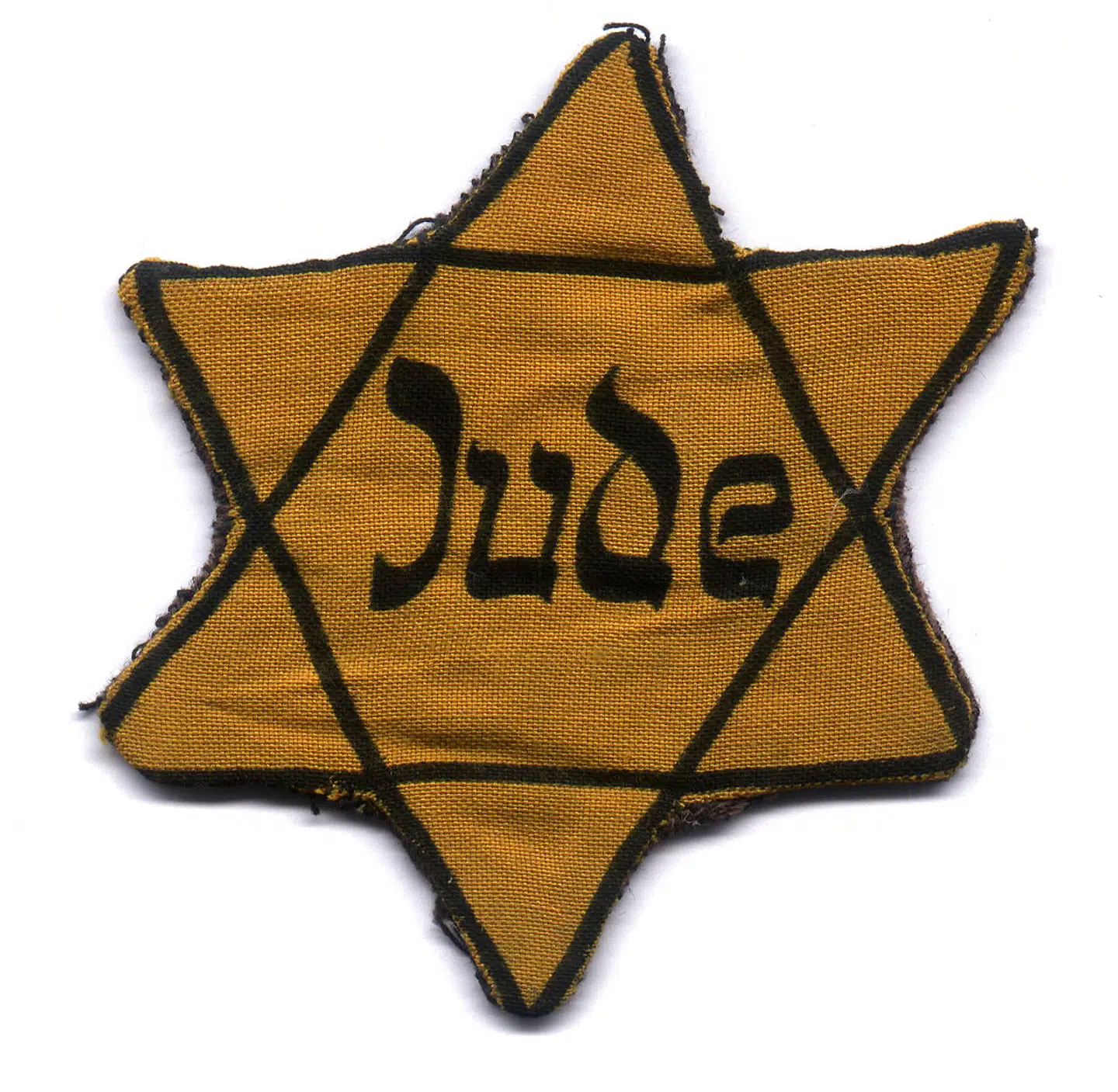 Den gule stjerne, som den så ud, da jøderne bar den.