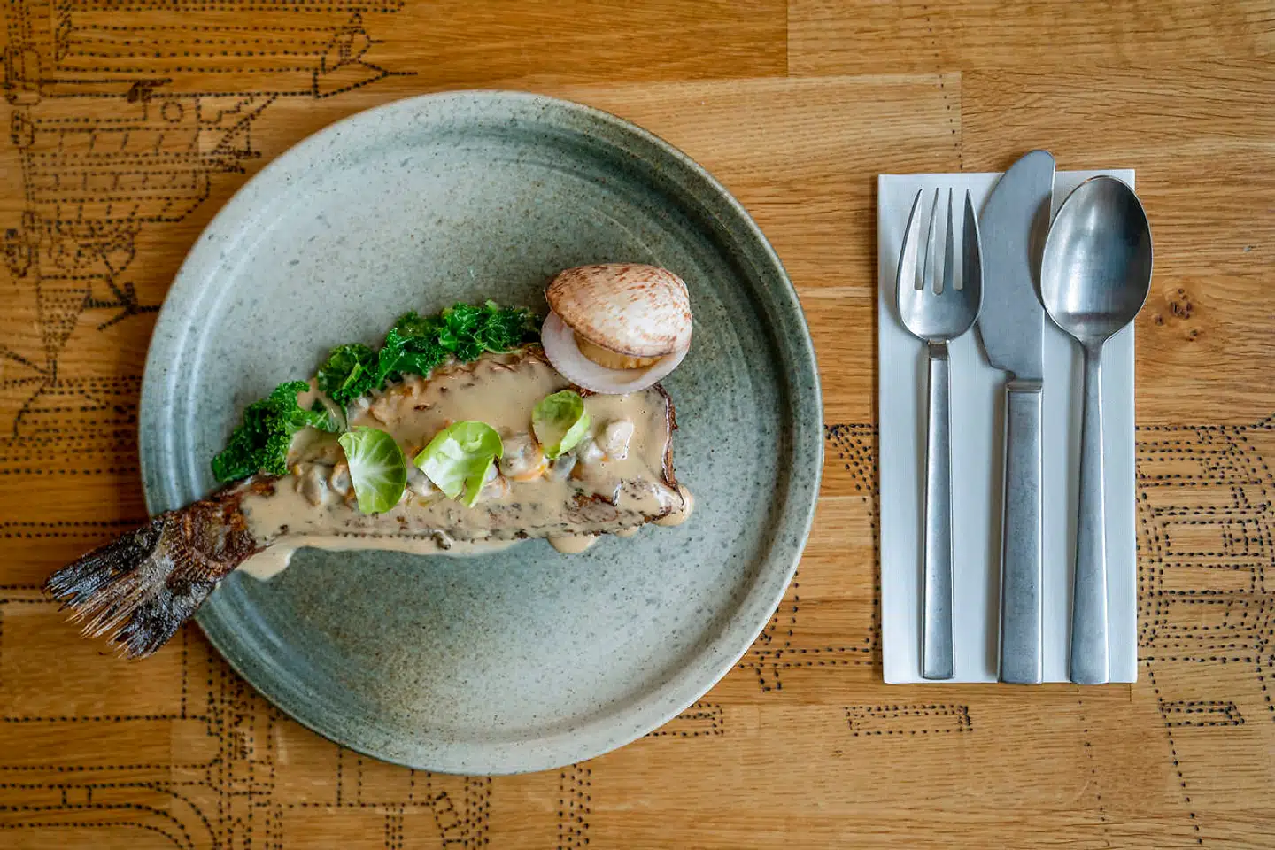 Hjemmefanget skrubbe fra Prøvestenen. Aftenens bedste ret.