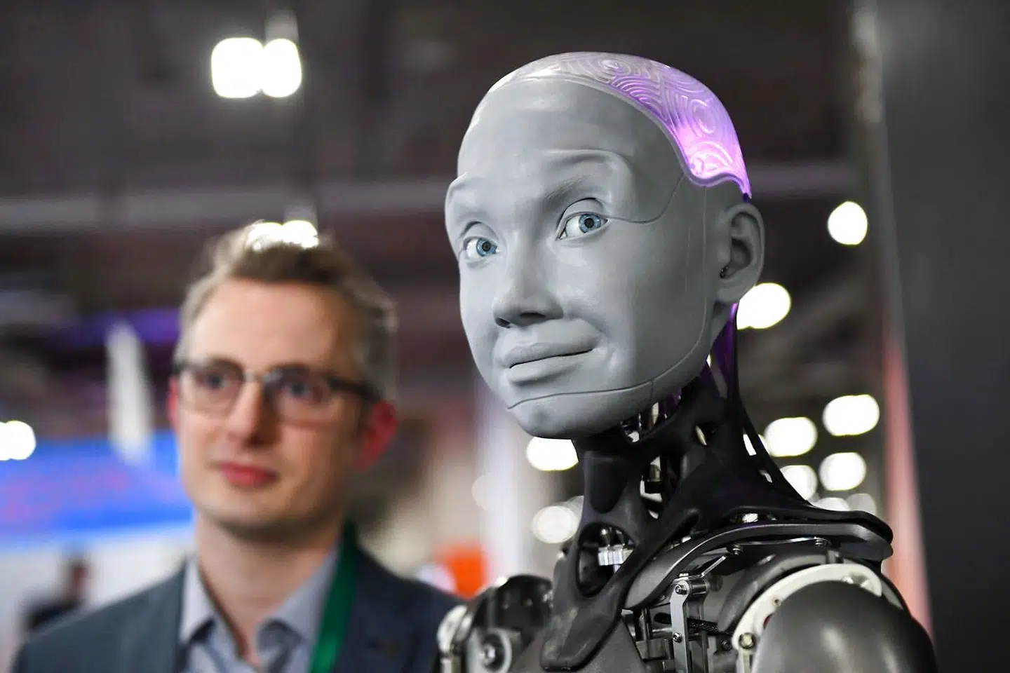 Omdannelsen af alting til data kræver en større etisk refleksion og bevidsthed, mener Gry Hasselbalch. På billedet ses en robot med kunstig intelligens præsenteret ved Consumer Electronics Show (CES) i Las Vegas, Nevada, 5. januar 2022.