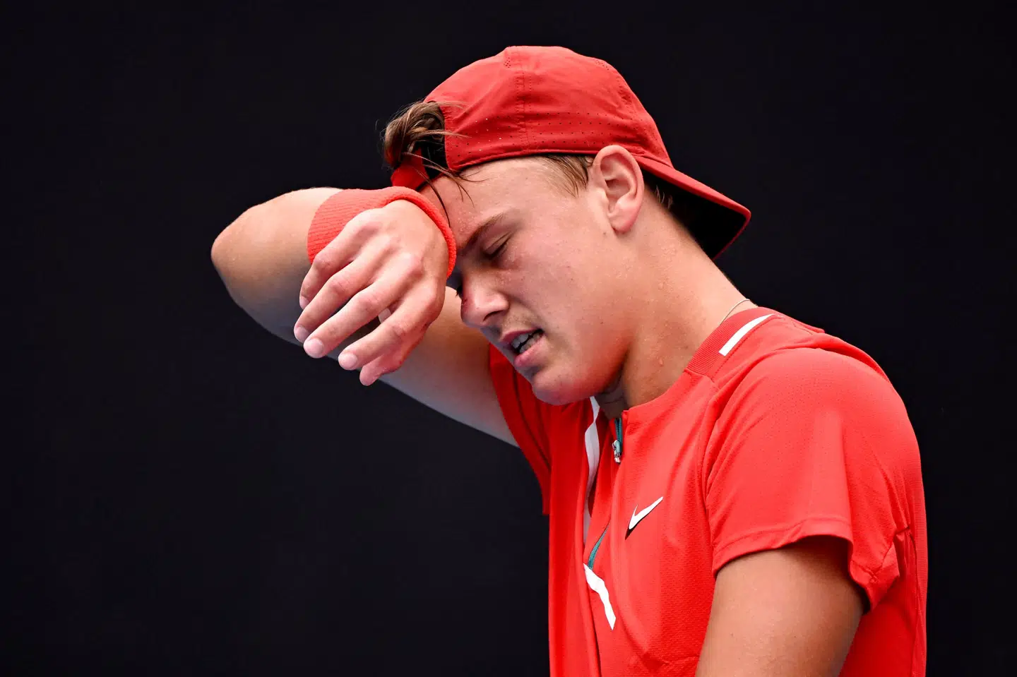 Holger Rune førte 2-1 i sæt og 2-0 i fjerde sæt, men måtte alligevel se sig slået i fem sæt mod Kwon Soonwoo. James Gourley/Reuters