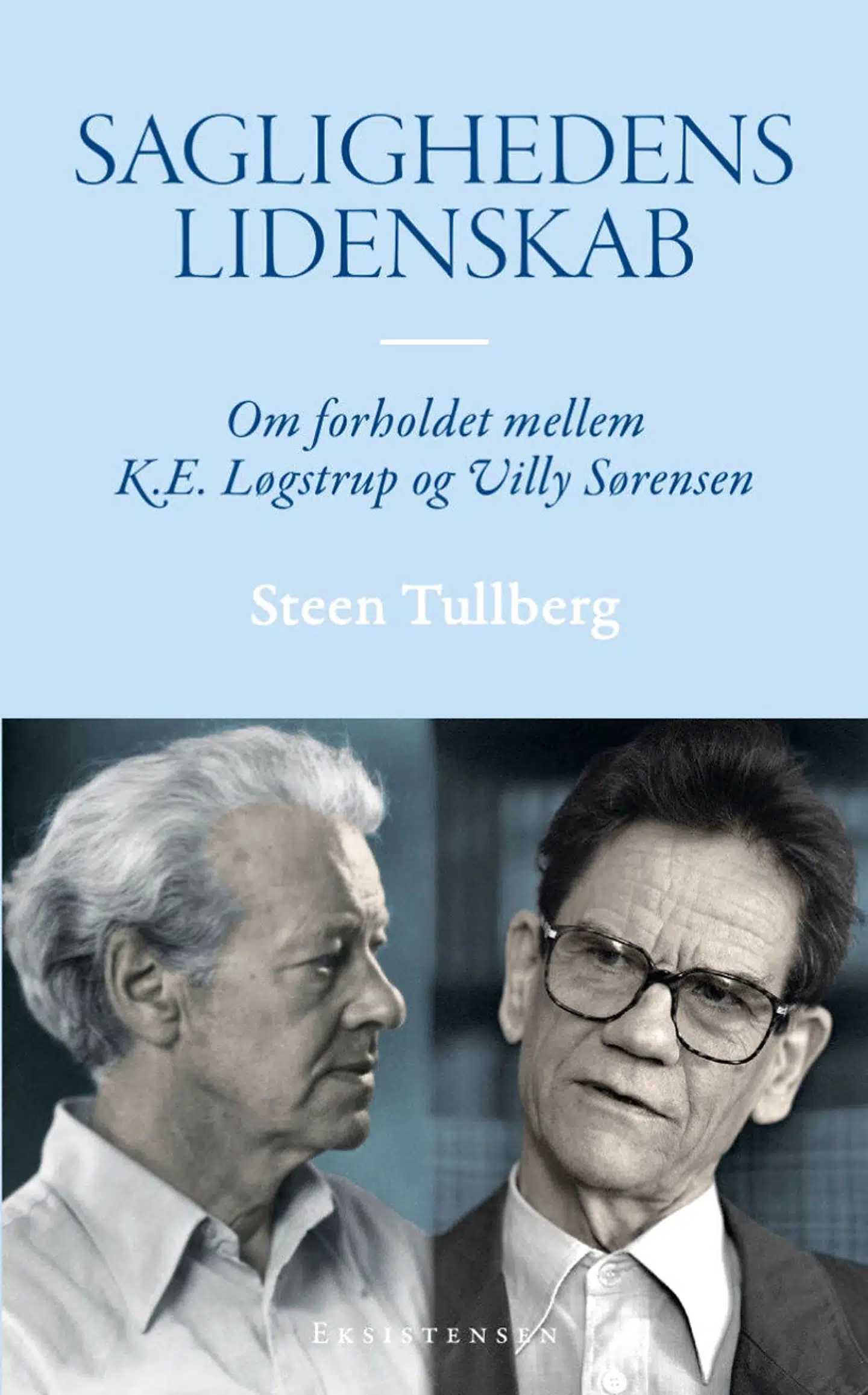 »Bogen kan på ingen måde læses som en dobbeltbiografi, selvom forlaget siger netop dette i pressemeddelelsen – og godt det samme. Tullberg giver ganske få biografiske data, primært om Løgstrup, men er grundlæggende optaget af den saglige dialog mellem Løgstrup og Sørensen.«