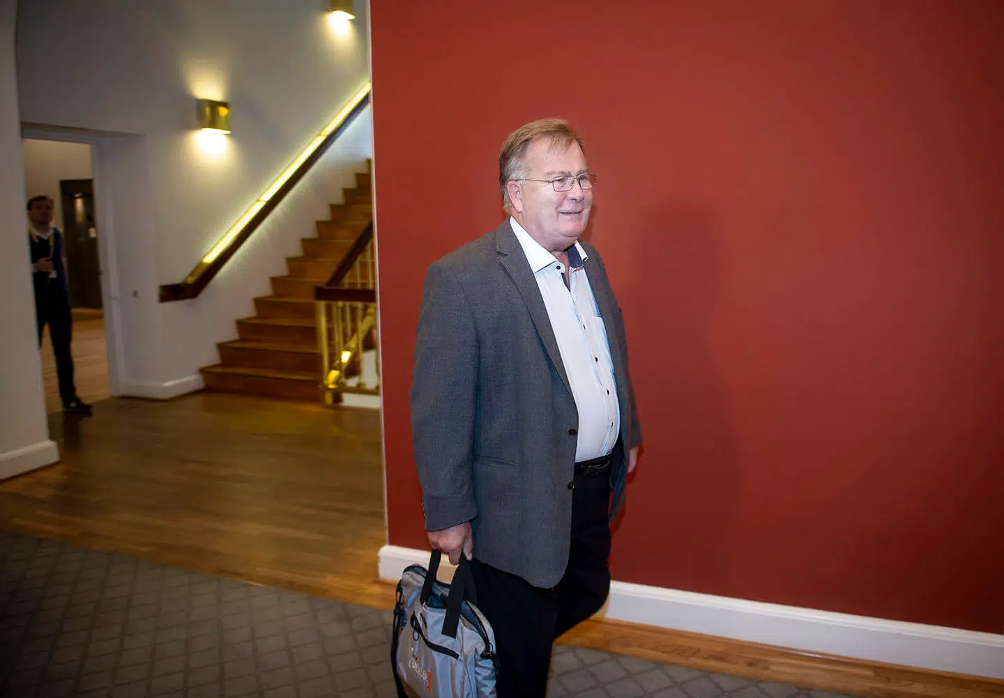 Claus Hjort Frederiksen (V) ankommer til Venstre som holder første gruppemøde efter formandsvalget, Christiansborg tirsdag den 24. september 2019. (Foto: Liselotte Sabroe/Ritzau Scanpix)