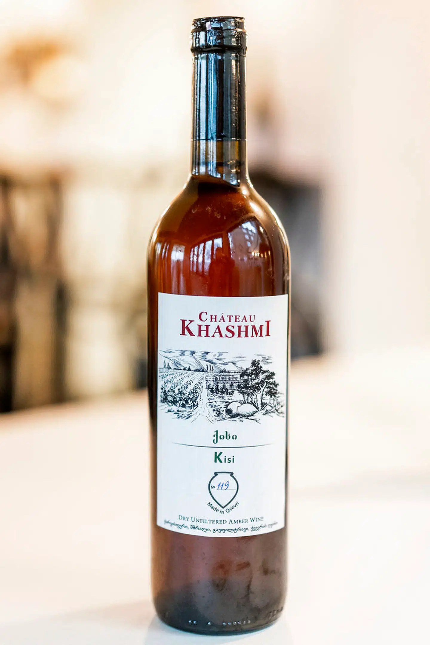 Chateau Khashmi-orangevin fra Georgien.