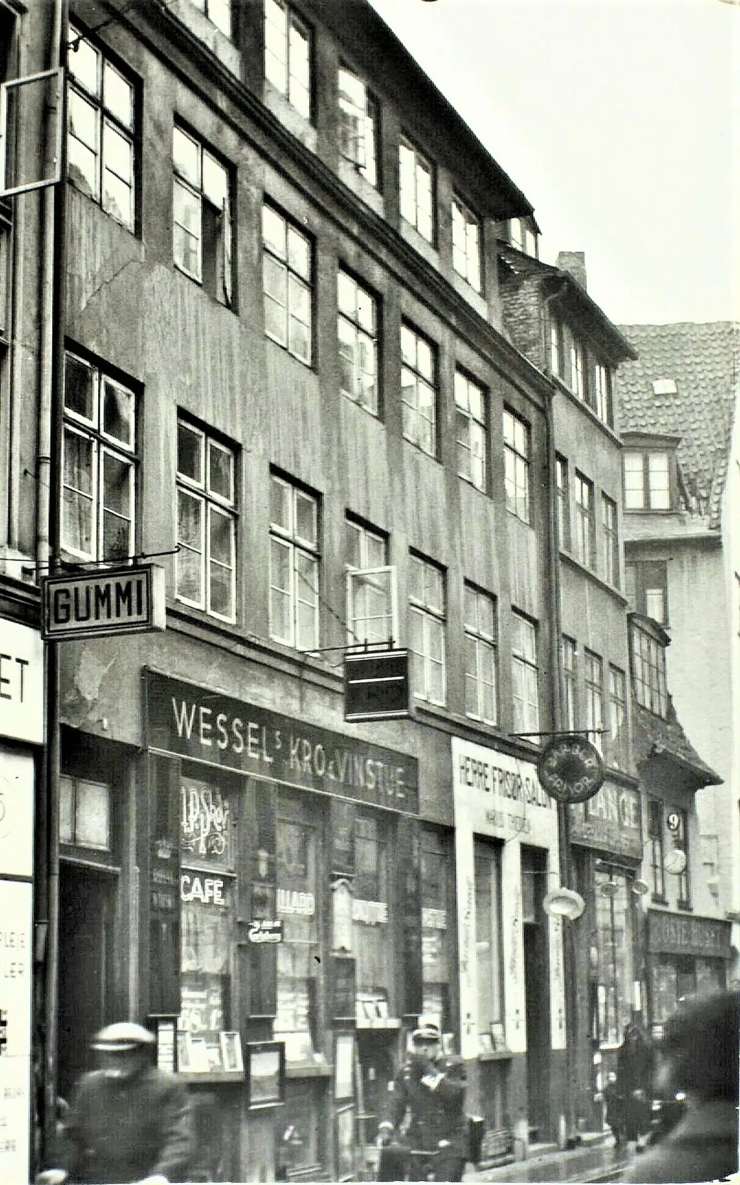 Fra tiden før Wessels Kro blev udvidet.