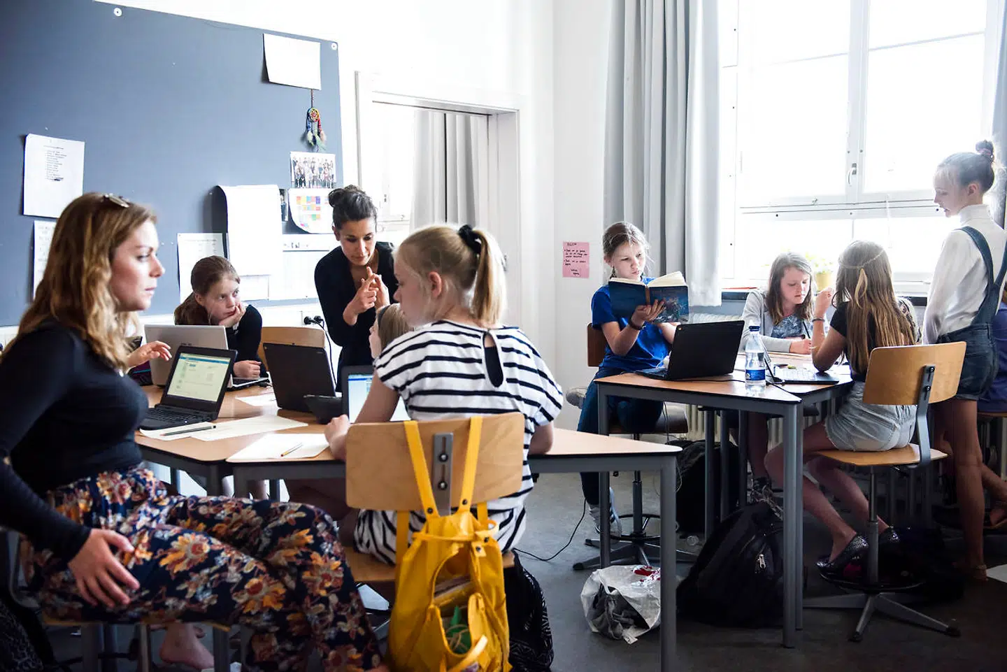 Landets folkeskoler åbner ifølge planen 5. januar. Det kommer til at foregå med en række tiltag, der skal sikre en tryg skolestart med fortsat høj smitte i samfundet. Arkivfoto: Ida Marie Odgaard/Ritzau Scanpix