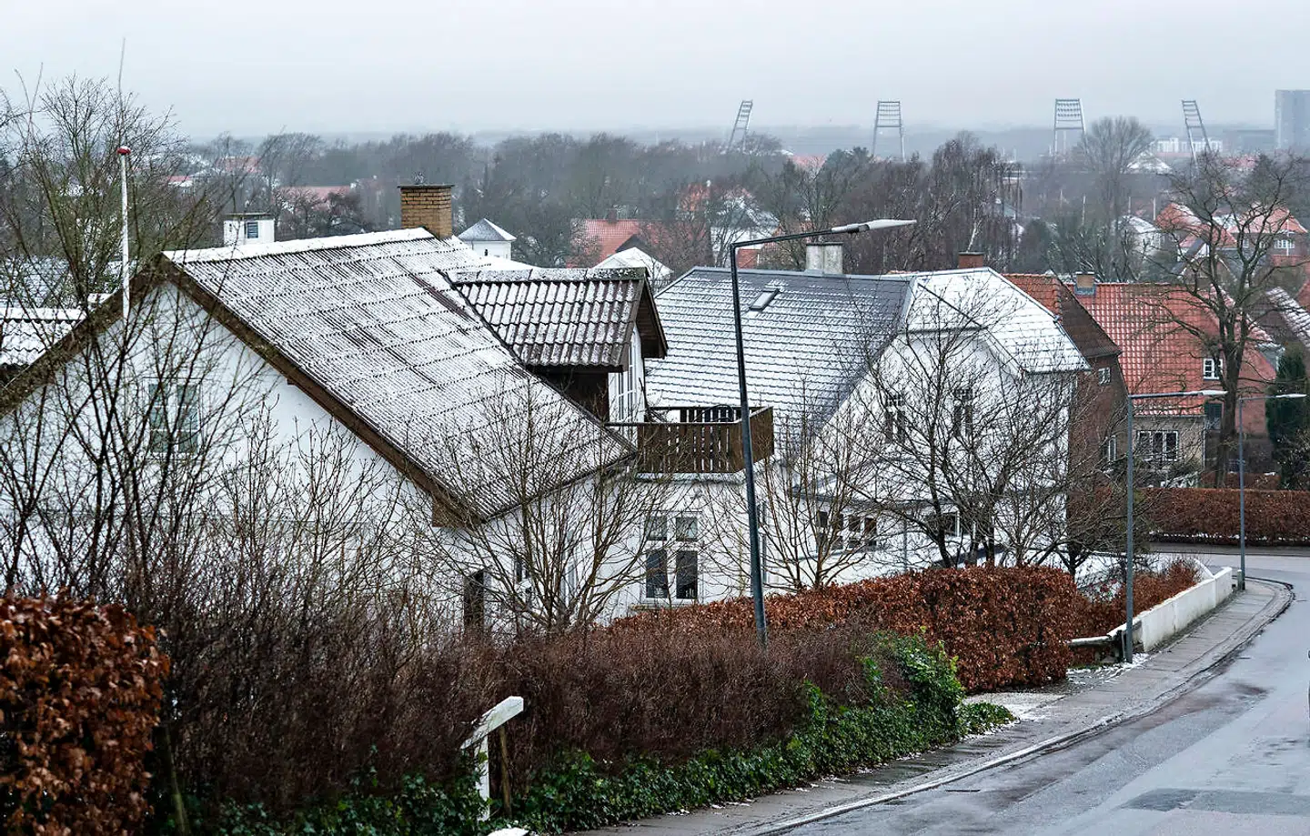 Energipriserne nærmer sig det højeste niveau nogensinde her midt i den kolde tid, og det risikerer at påvirke huspriserne. Arkivfoto: Henning Bagger/Ritzau Scanpix