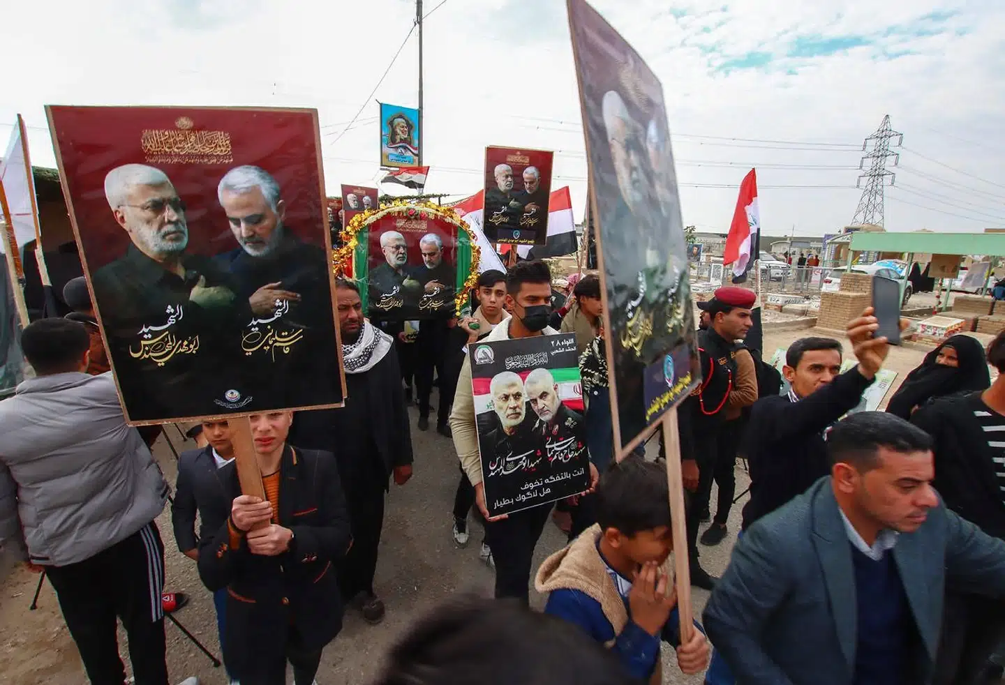 Den 3. januar er det to år siden, den iranske militærleder Qassem Soleimani blev dræbt på ordre fra daværende præsident Donald Trump. (Photo by Ali NAJAFI / AFP)