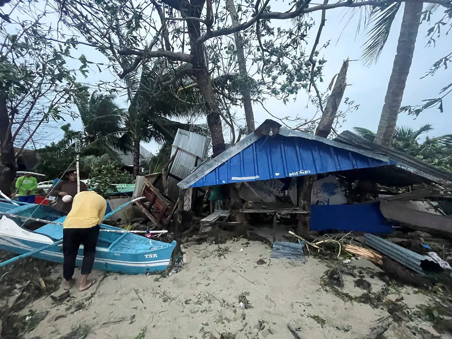 Aftermath of Typhoon Rai is seen in Dimiao, Bohol province, Philippines December 17, 2021 in this picture obtained from social media. Marco J. Dagasuhan/via REUTERS THIS IMAGE HAS BEEN SUPPLIED BY A THIRD PARTY. MANDATORY CREDIT.NO RESALES.NO ARCHIVES.