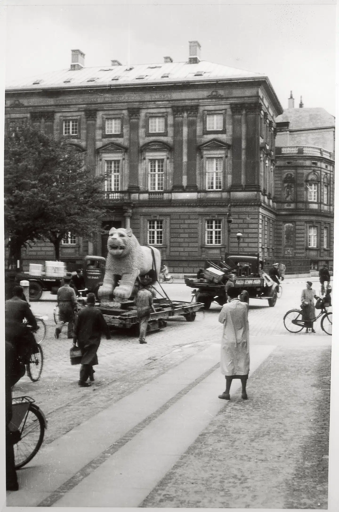 1931-1938 udgravede danske arkæologer den syriske by Hama. Man hjemtog en del genstande, således denne Hamaløve, der blev fragtet til nationalmuseet i 1942 fra Glyptoteket.