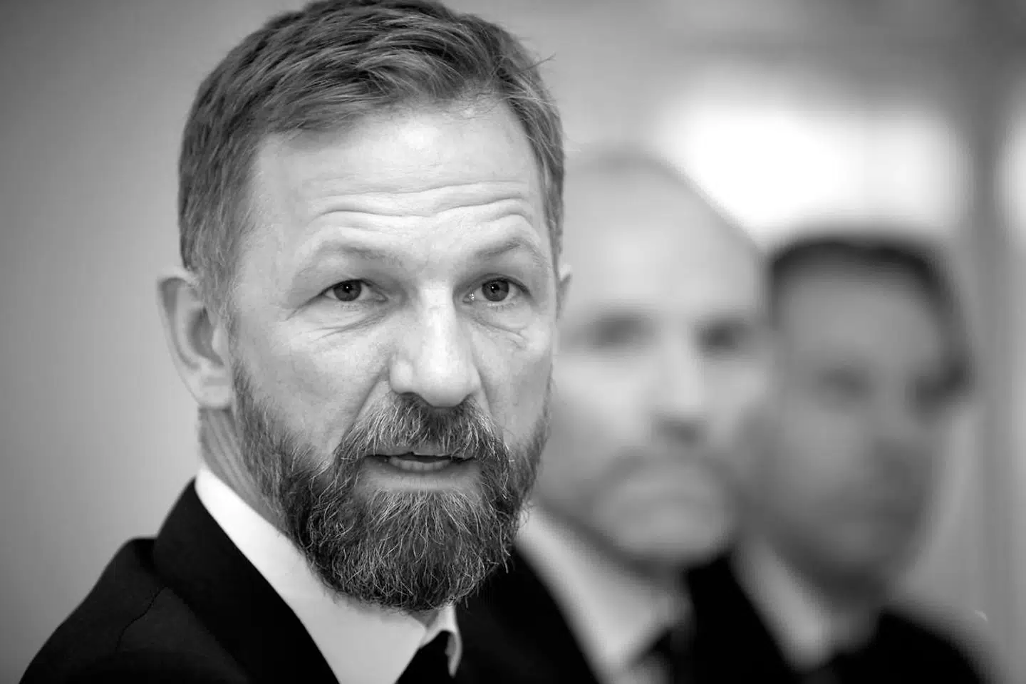 »Det, som er vigtigt for mig som chef for Berlingske Media og med Michael Dyrby som chef på B.T., det er, at man på min vagt på Berlingske Media opfører sig ordentligt. Det betyder nul tolerance over for sexisme,« siger koncernchef på Berlingske Media, Anders Krab-Johansen.