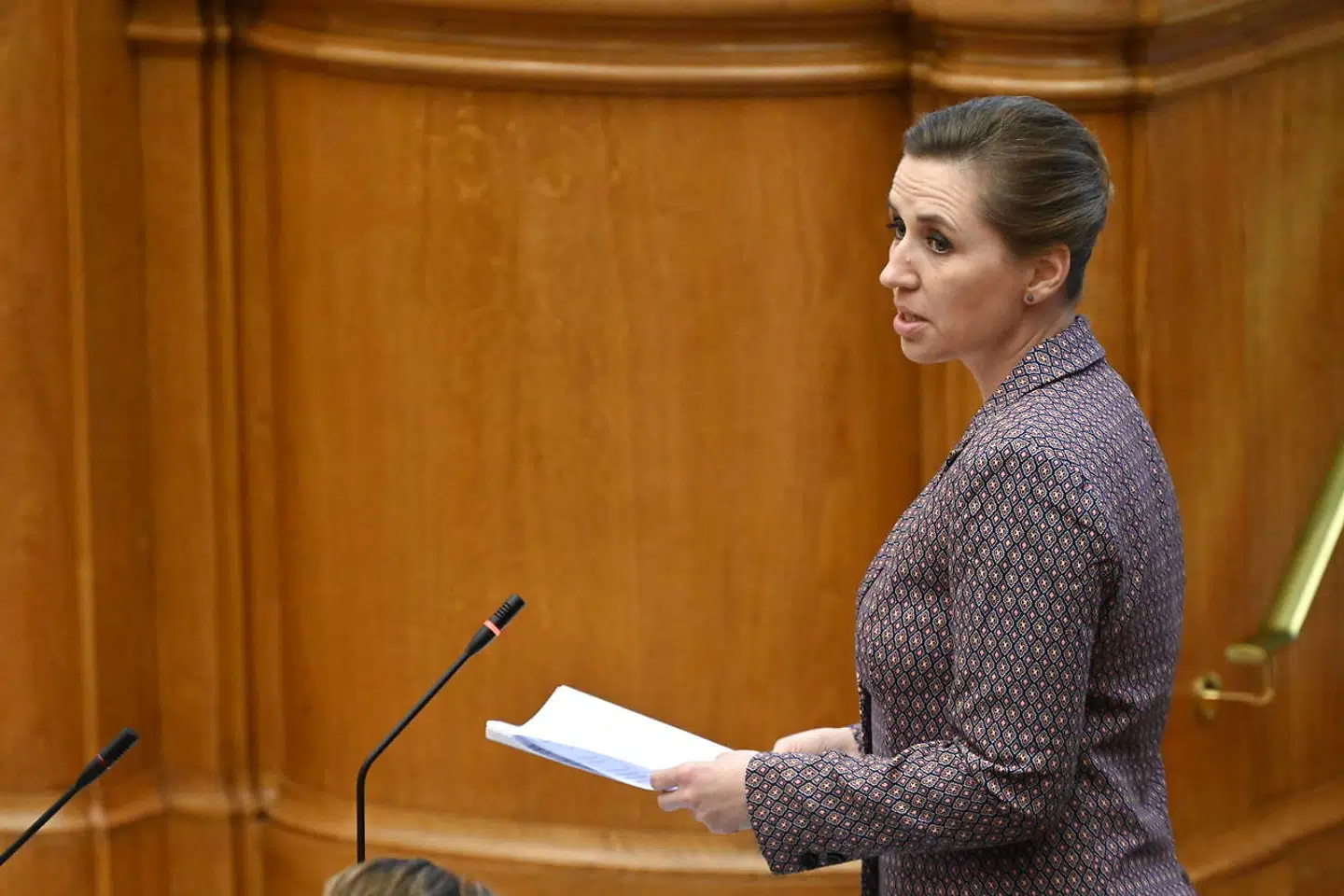 Møde i Folketingssalen, hvor der er udvidet spørgetime med statsminister Mette Frederiksen (S), på Christiansborg, tirsdag den 7. december 2021.