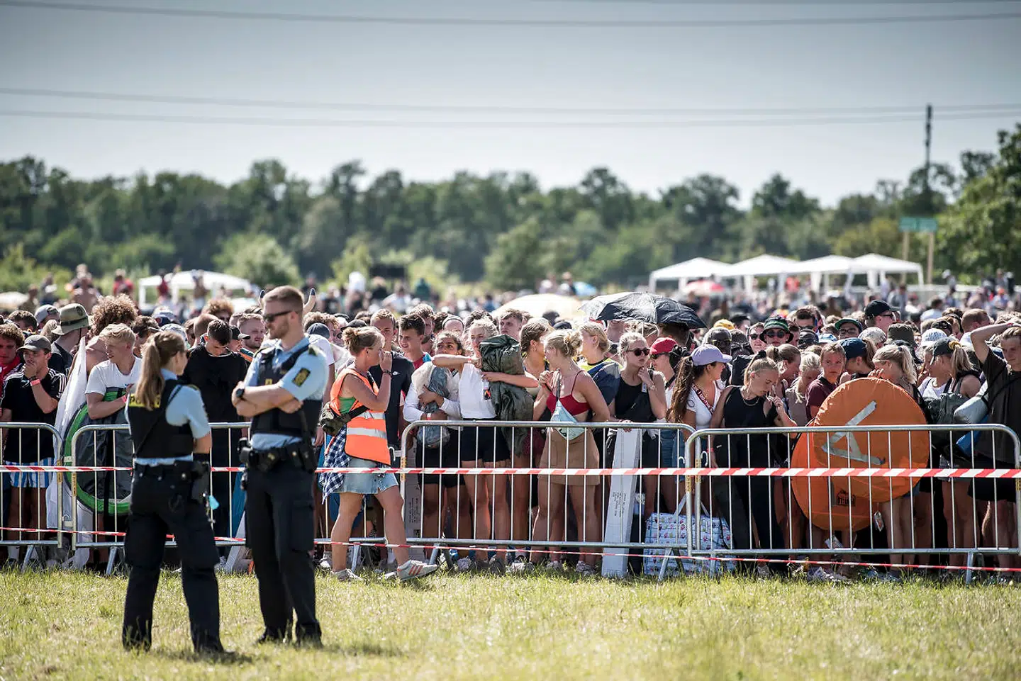 Arkivfoto: Sådan så det ud, da tusindvis af gæster blev lukket ind på campingområdet til Roskilde Festival i 2019.
