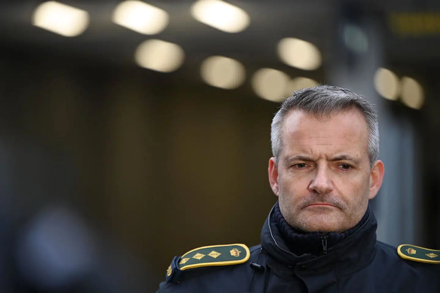 Politiinspektør Rasmus Bernt Skovsgaard fra Københavns Politi giver status på skyderiet i vandpibecaféen på Åboulevarden søndag den 5. december 2021.