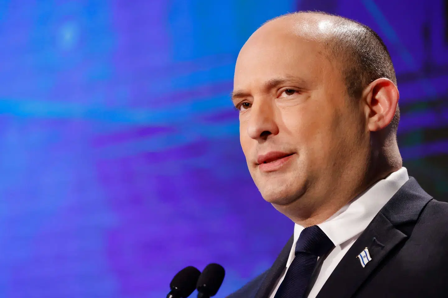 Naftali Bennett, som er Israels premierminister, oplyser, at landet vil forbyde udlændinge at rejse ind i landet i 14 dage efter fund af smitte med Omikron. (Arkivfoto) Jack Guez/Ritzau Scanpix