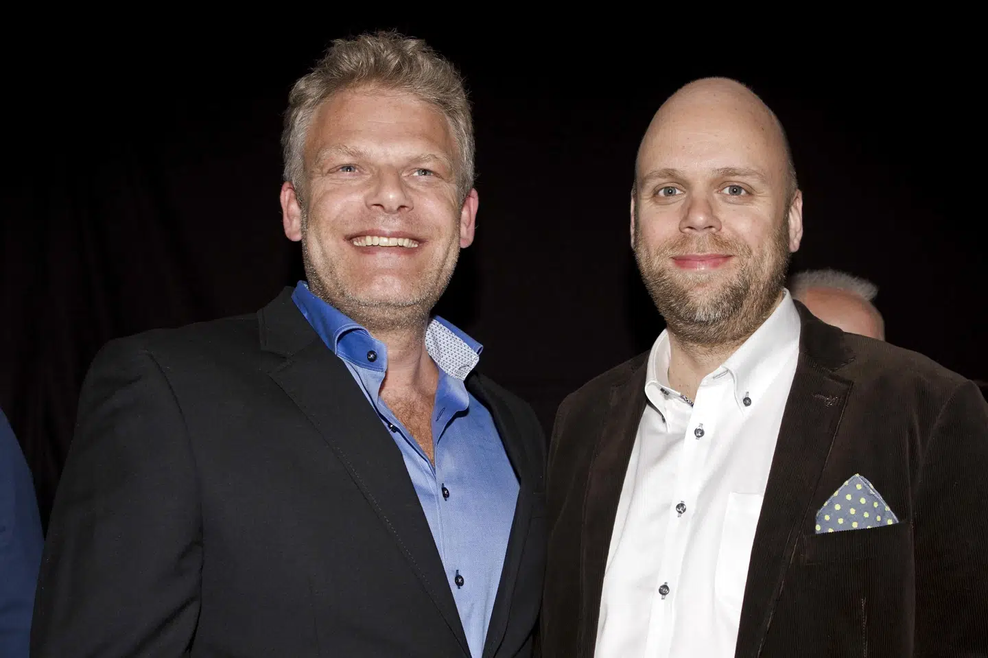 Søren Poppe og makkeren fra dagene med Rollo & King fotograferet ved Melodi Grand i marts 2014. (Arkivfoto) Betina Garcia/Ritzau Scanpix