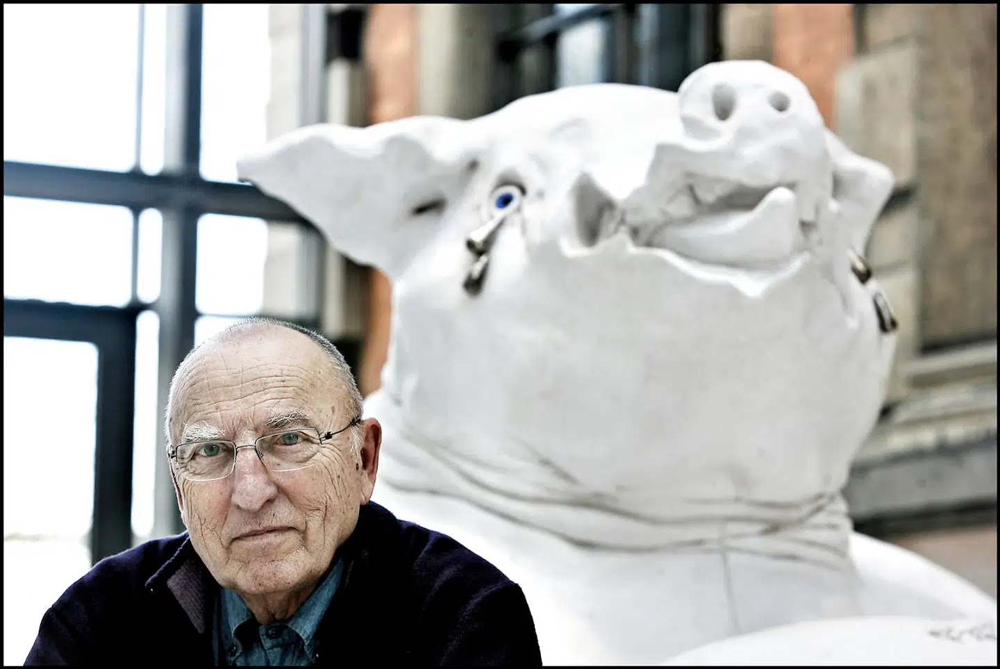 Billedhugger Jørgen Haugen Sørensen blev 87 år gammel. Arkivfoto.