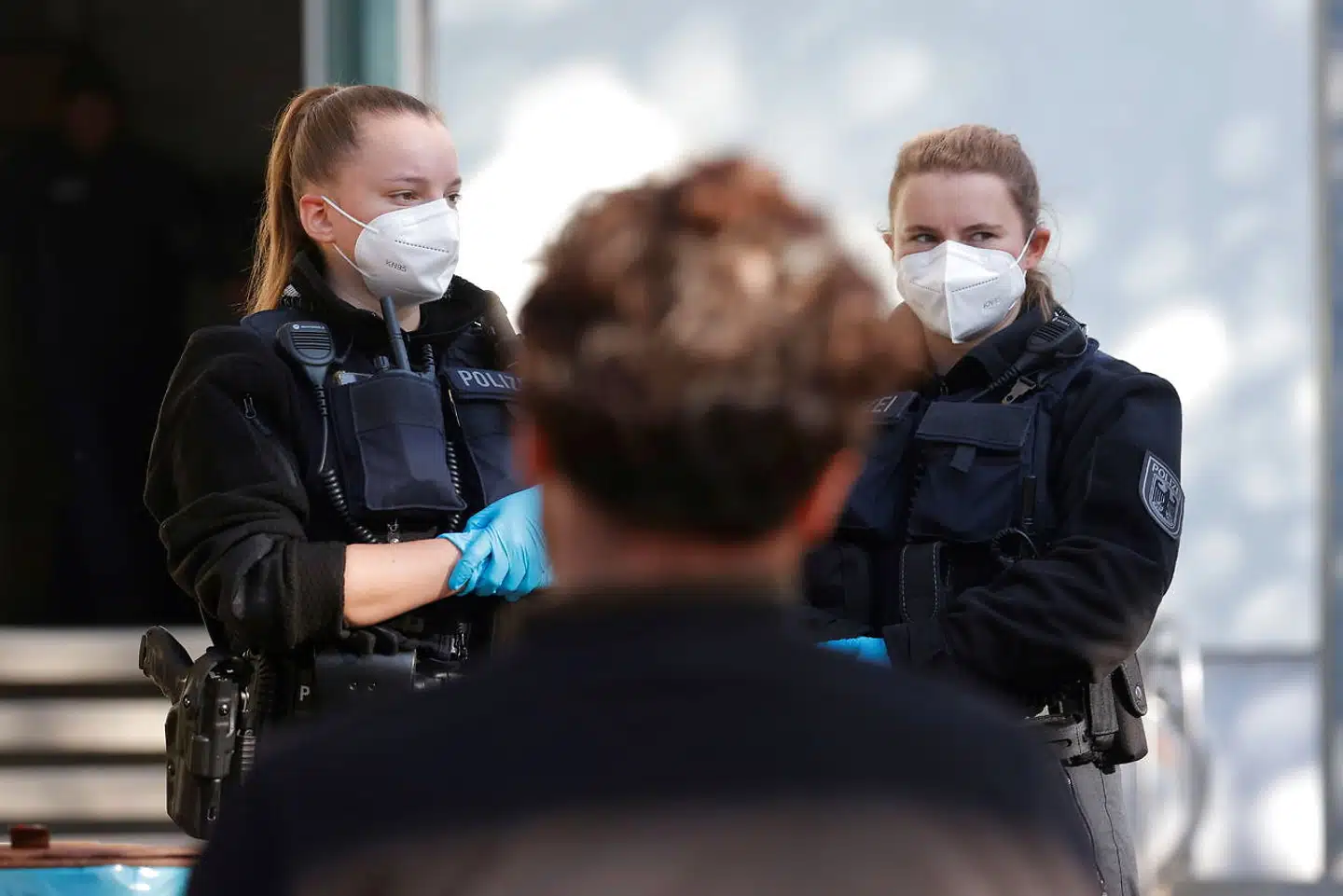 Flere og flere asylsøgere og illegale immigranter er dukket ved grænsen til Polen de seneste uger i Tyskland, som her ved Frankfurt an der Oder.