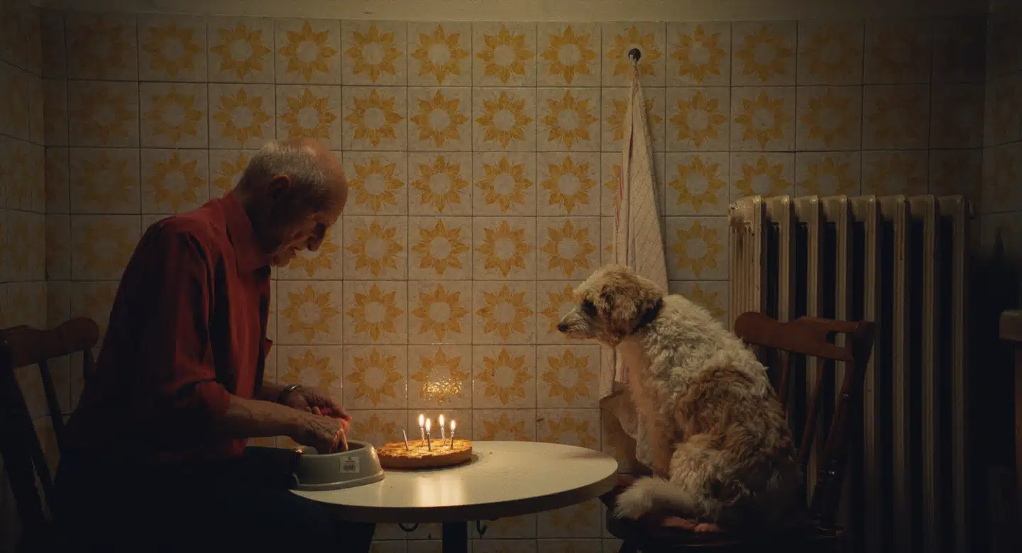 Her holder trøffeljægeren fødselsdag for sin hund.