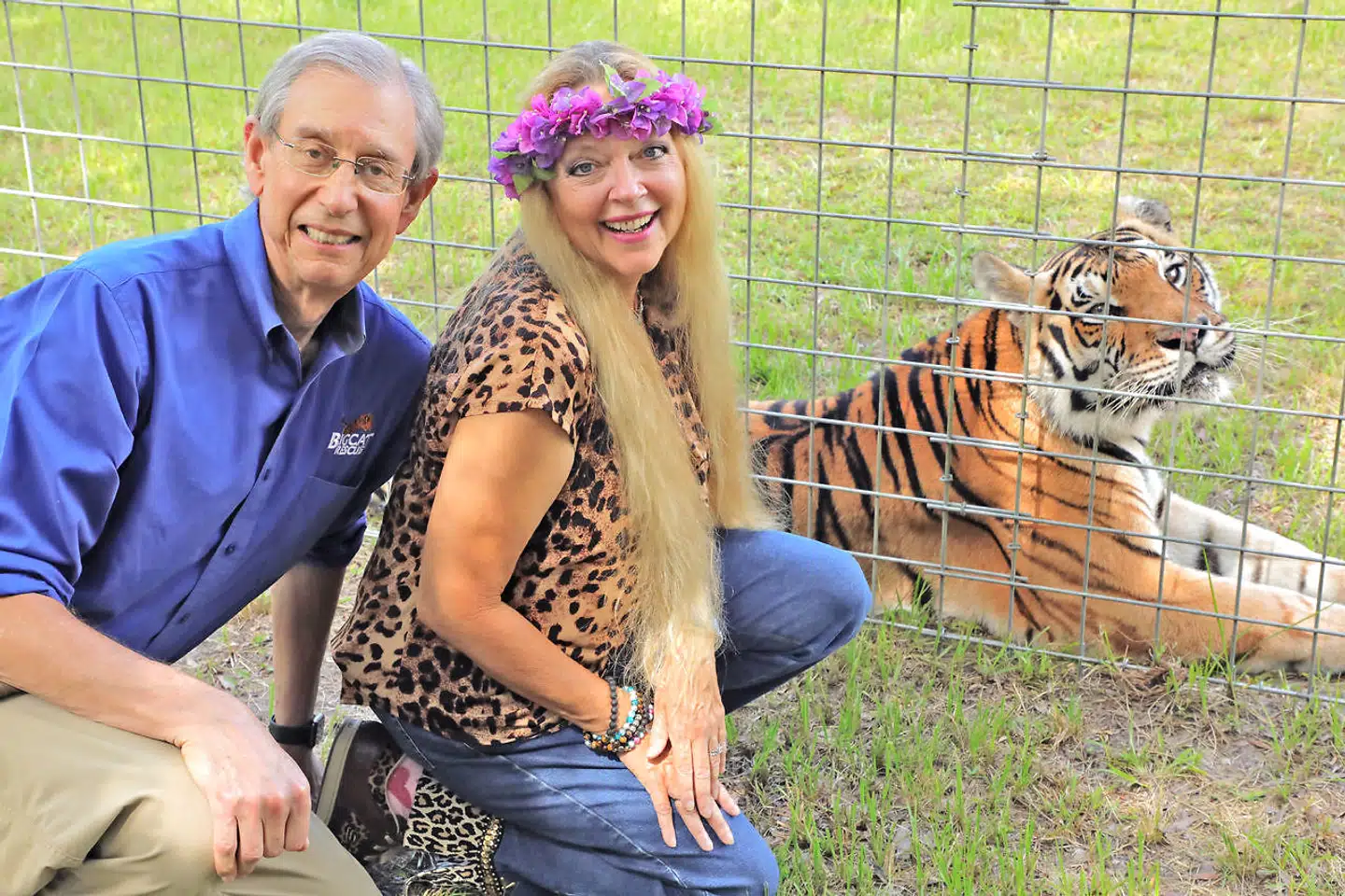 Carole Baskin med sin mand Howard Baskin.