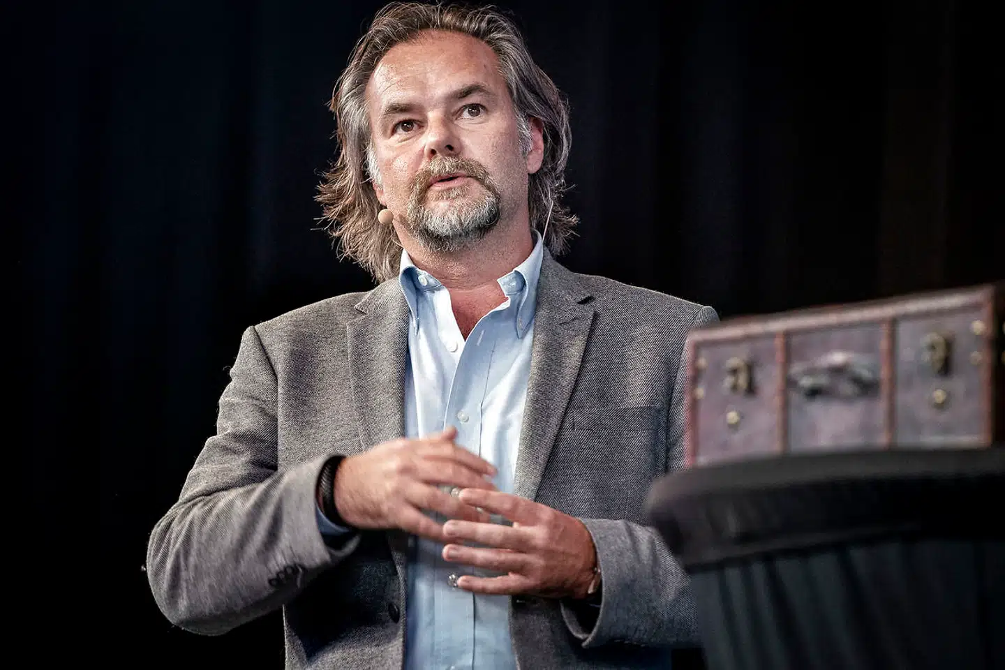 (Arkiv) Carl-Johan Dalgaard, overvismand, advarer politikerne om at skabe uklarhed om virksomhedernes investeringer ved at træffe beslutninger, der øger usikkerheden frem for at mindske den, sådan som det er sket med aftalen om grønne afgifter. Foto: Liselotte Sabroe/Ritzau Scanpix