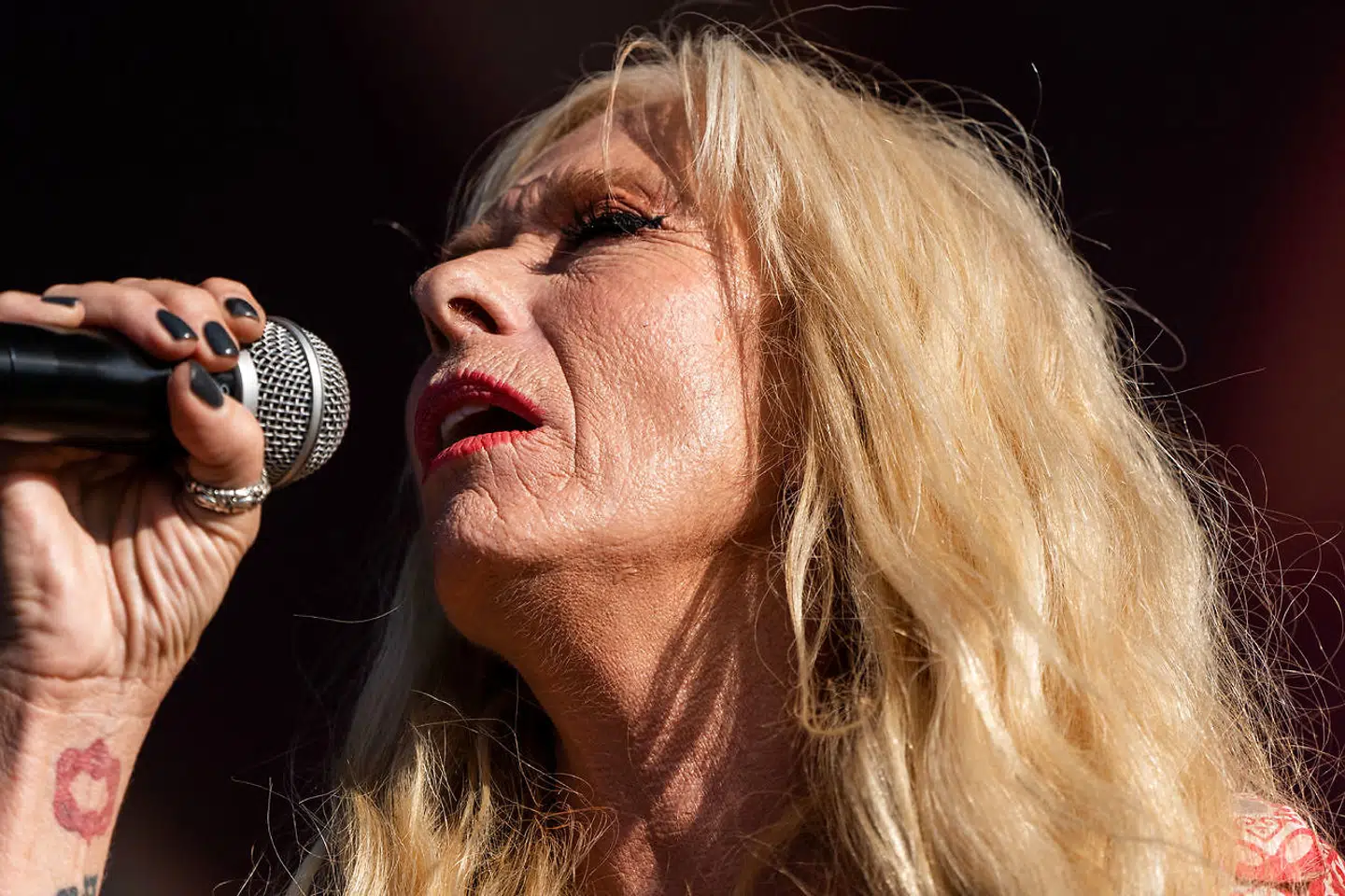 Anne, Sanne og Lis spiller på Grøn på Tiøren i København, torsdag den 18. juli 2019. Trion består af Anne Linnet, Sanne Salomonsen og Lis Sørensen, der alle tidligere har spillet på Grøn Koncert hver for sig.. (Foto: Ida Marie Odgaard/Ritzau Scanpix)