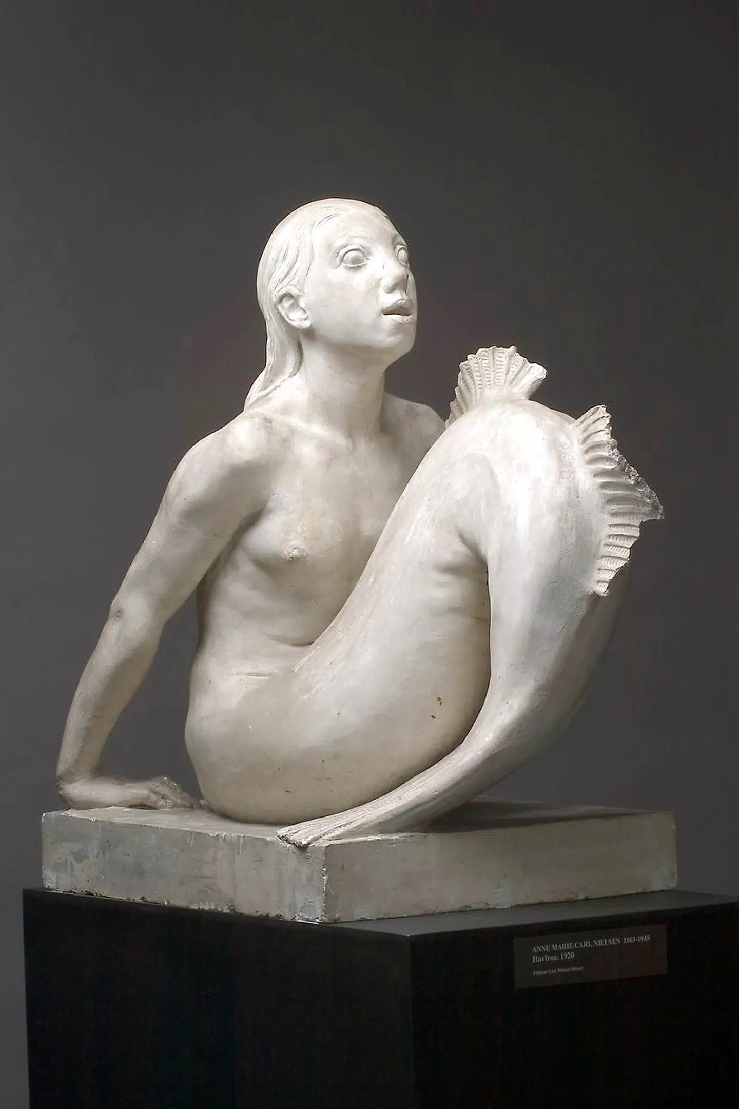 Ansigtet på havfruen modellerede Anne Marie Carl-Nielsen, efter hun havde fundet ud af, at hendes mand var hende utro, og i øvrigt ønskede at blive separeret.