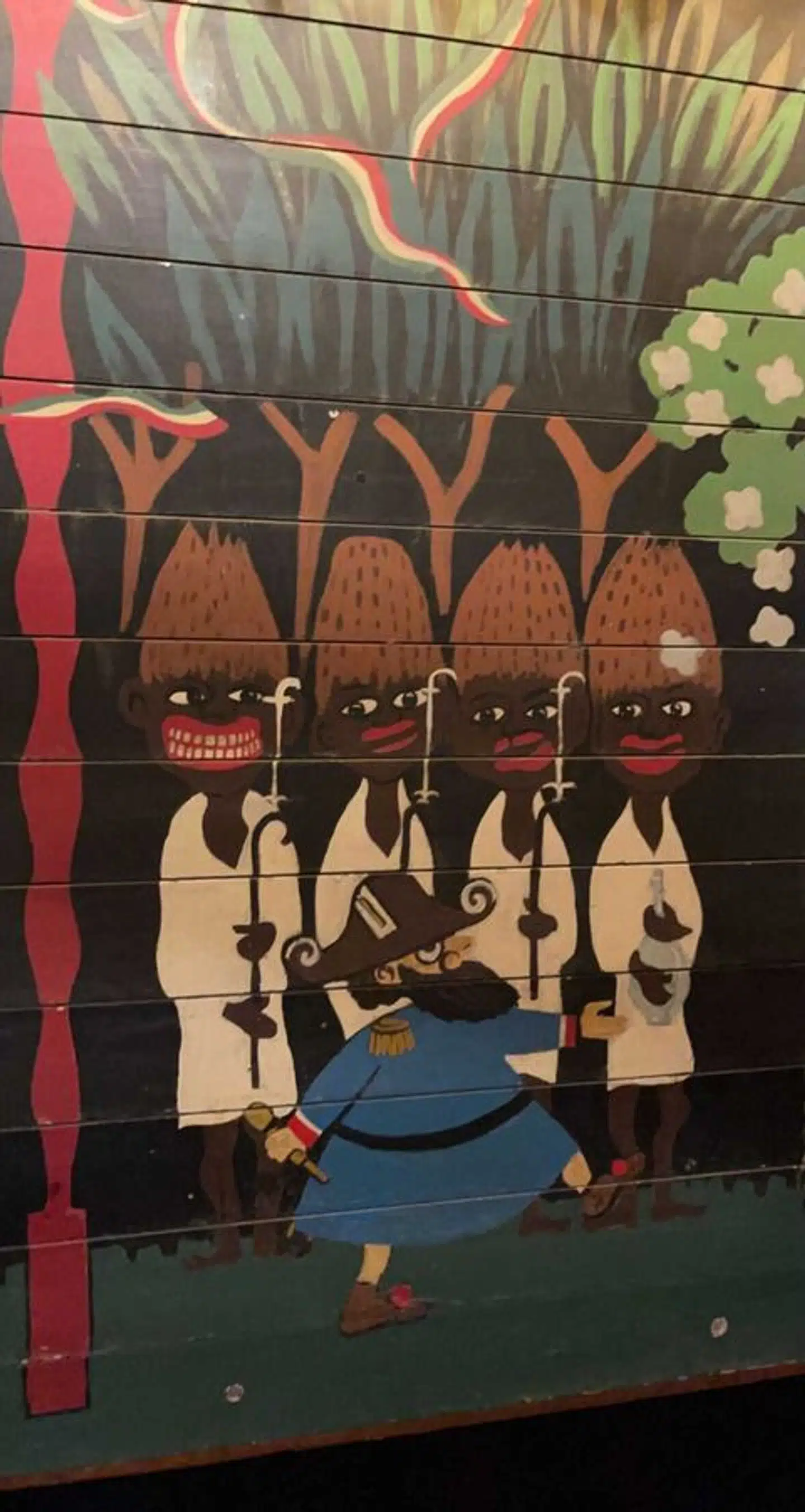 Nærbillede af jalousiet.