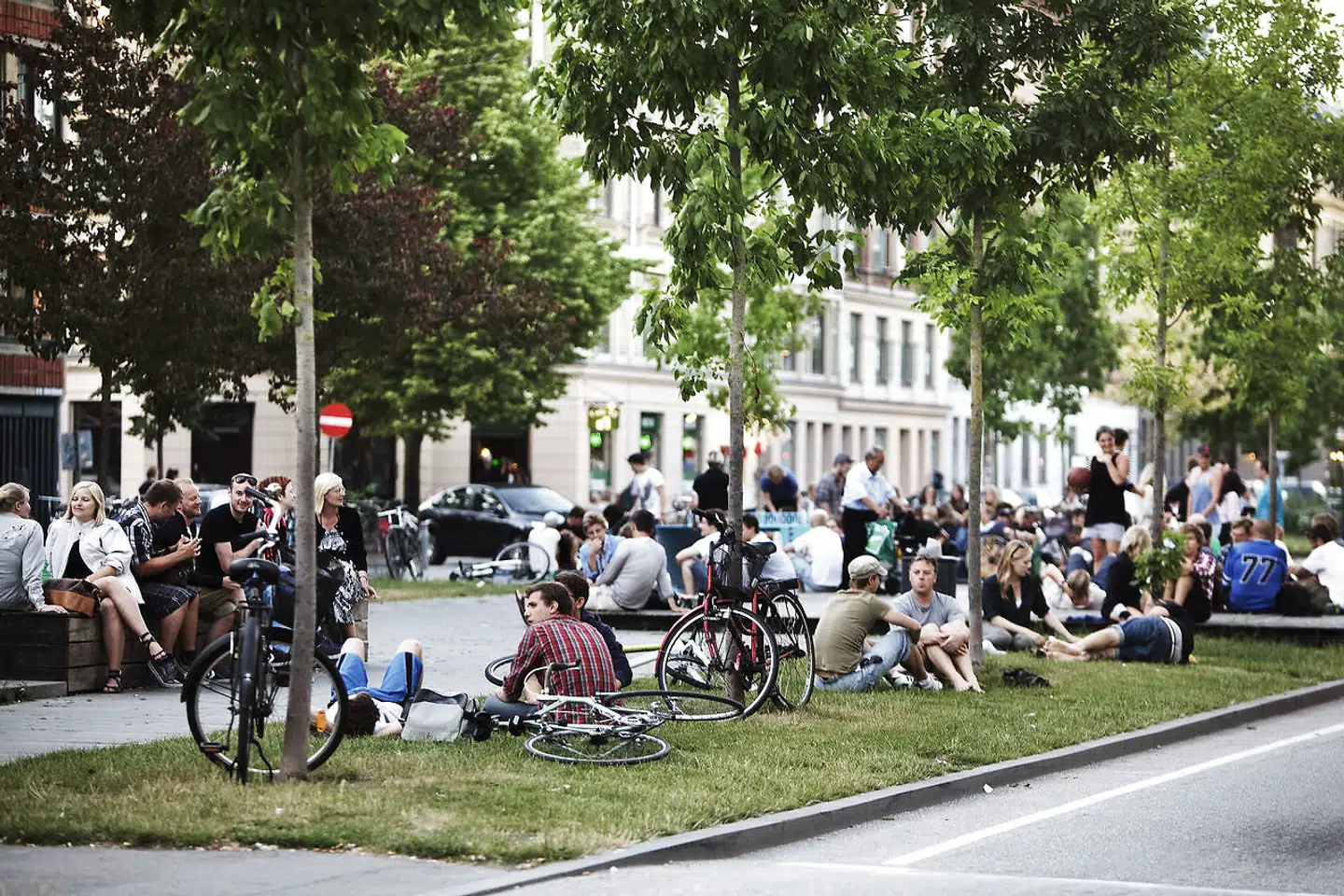 På Sønder Boulevard på Vesterbro i København er der rigeligt med grønt. Det skal der mere af, mener SF'er.
