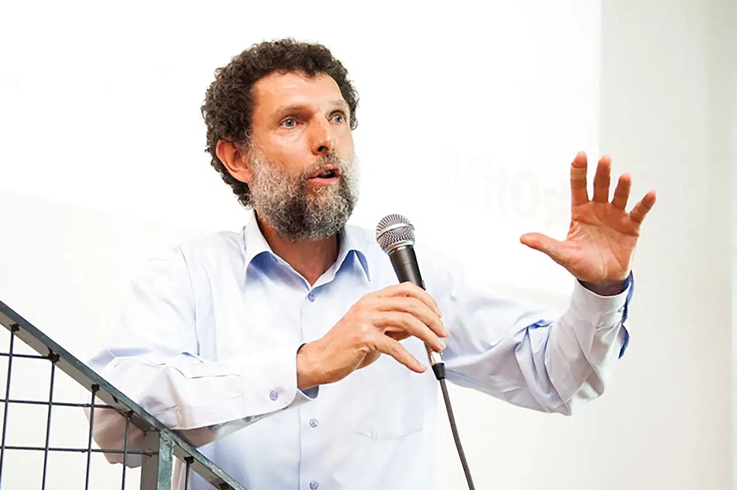 Ti ambassadører har opfordret til, at aktivisten Osman Kavala (billedet) bliver løsladt af Tyrkiet. Ambassadørerne vil blive erklæret for uønskede i Tyrkiet, siger præsident Erdogan (Arkivfoto).