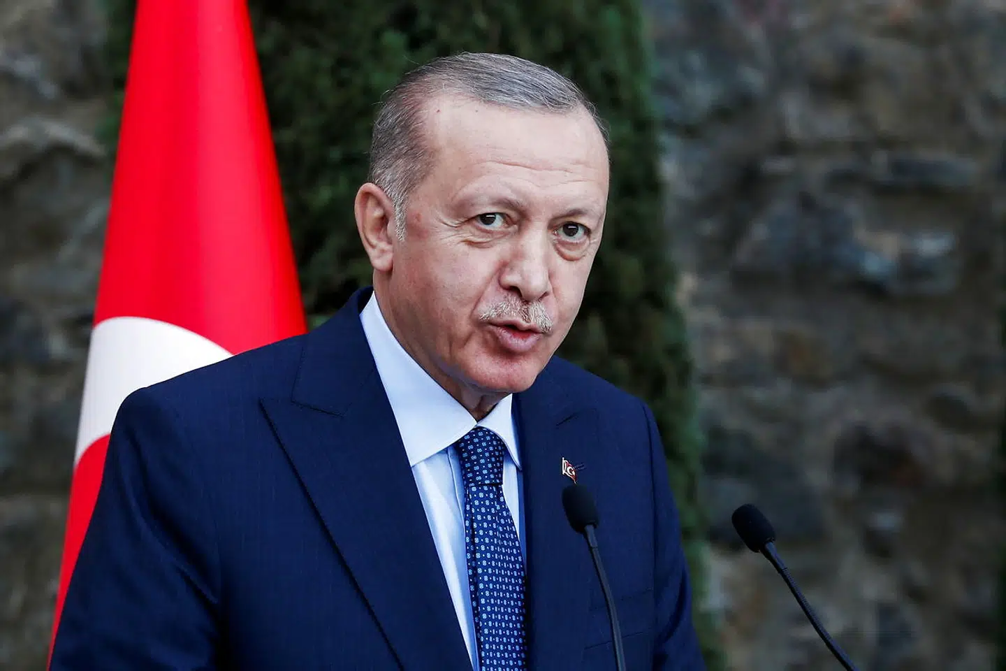 Tyrkiets præsident Erdogan har en selvudviklet økonomisk teori om, at høje renter giver høj inflation. I virkelighedens verden er det modsatte tilfældet. Arkivfoto: Murad Sezer/Reuters/Ritzau Scanpix