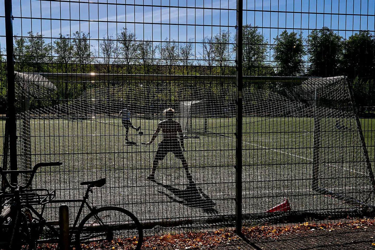 Fodboldspil i Nørrebroparken.