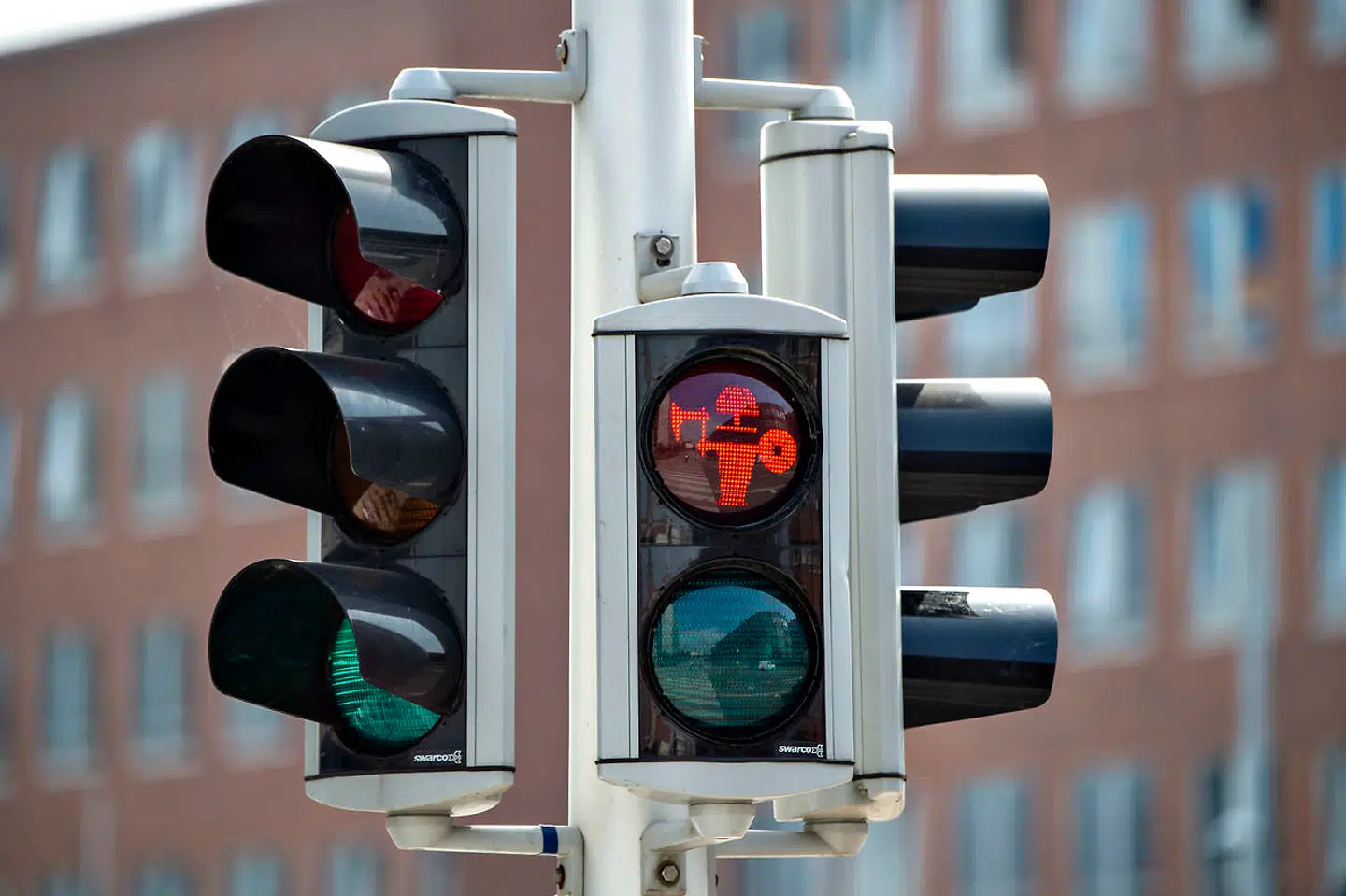 I 2019 fik flere af lyssignalerne i Aarhus nye symboler for at symbolisere Aarhus' særlige vikingehistorie.